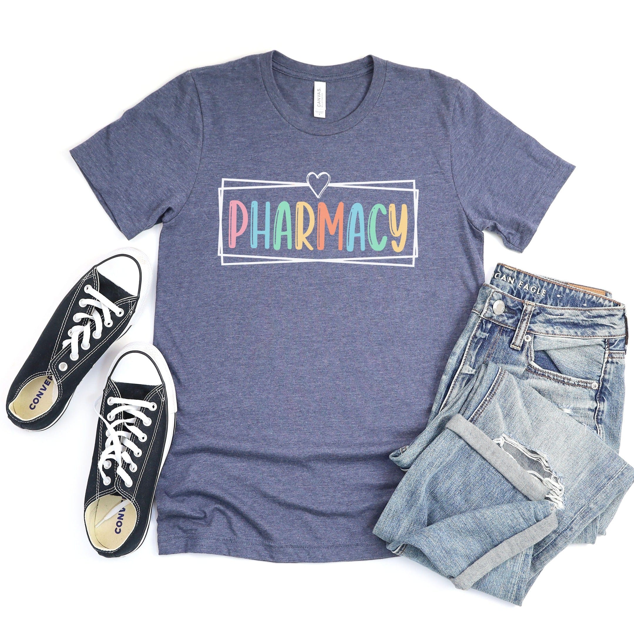 Colorful Heart Pharmacy Graphic Tee product