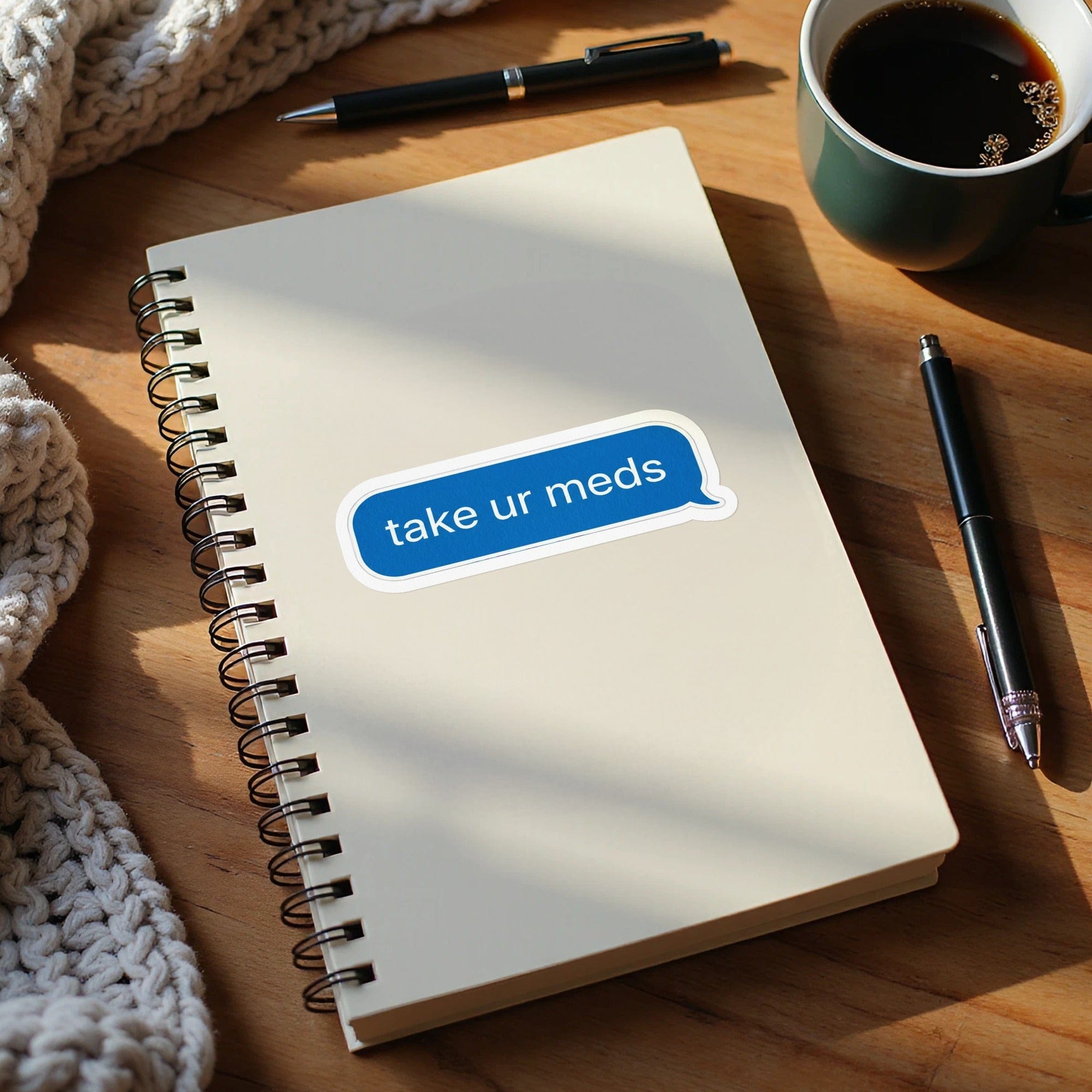 Take Ur Meds Motivational Spiral Notebook