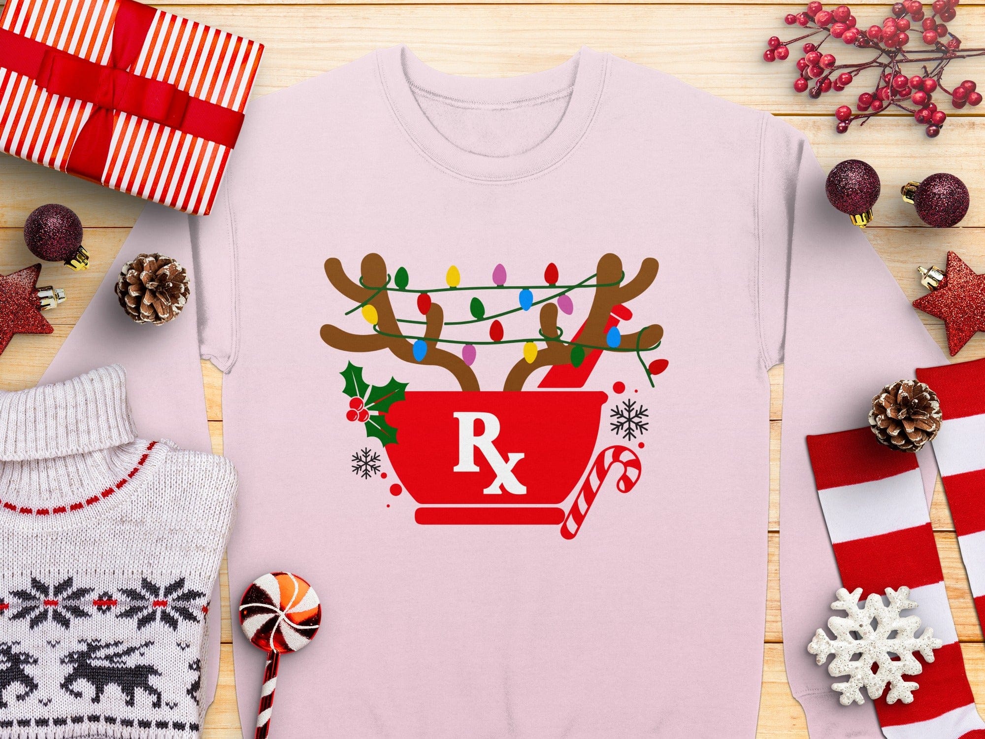 Reindeer Prescription Christmas Lights Sweater product