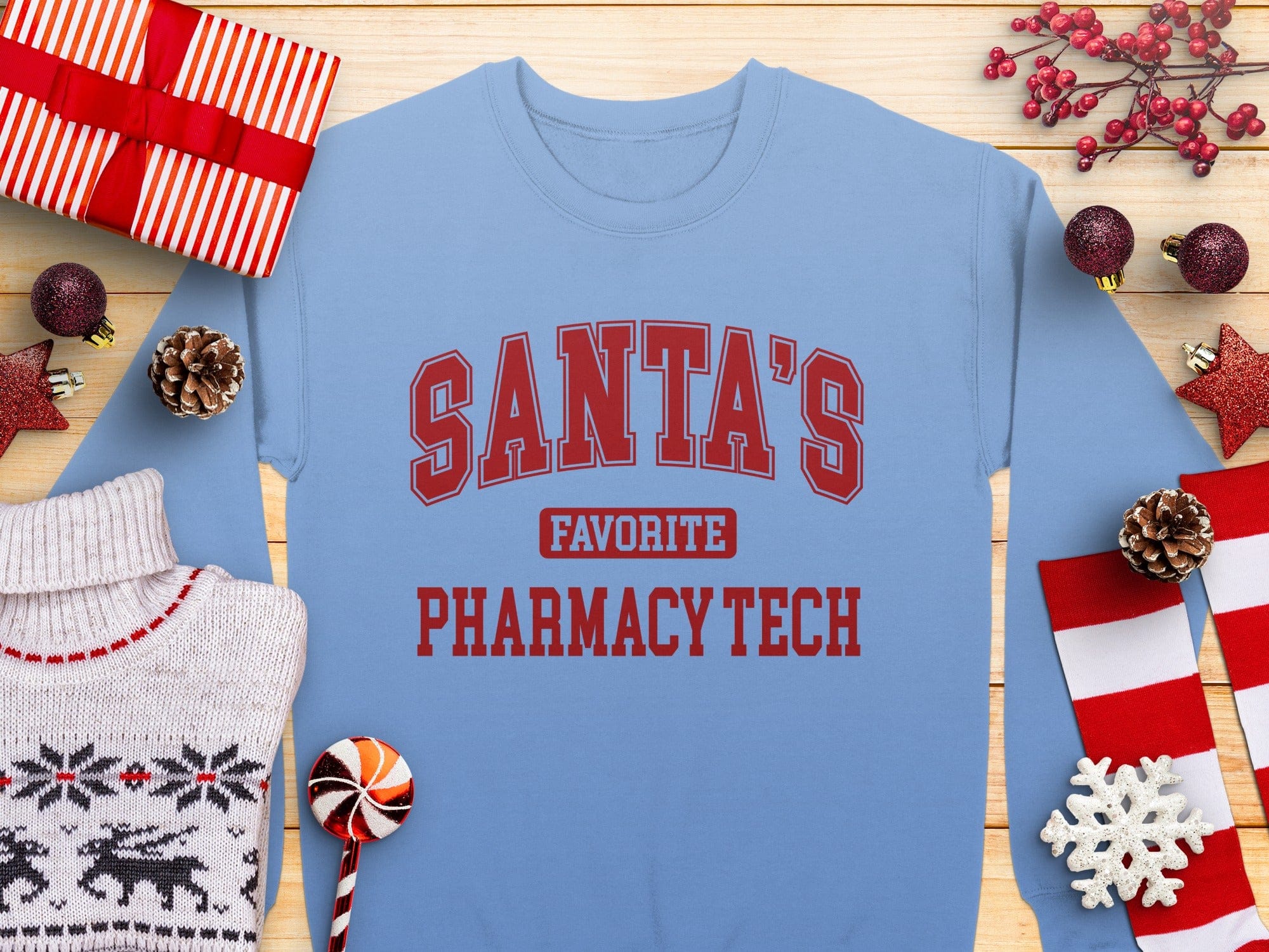Santa's Favorite Pharmacy Tech Holiday Sweatshirt product