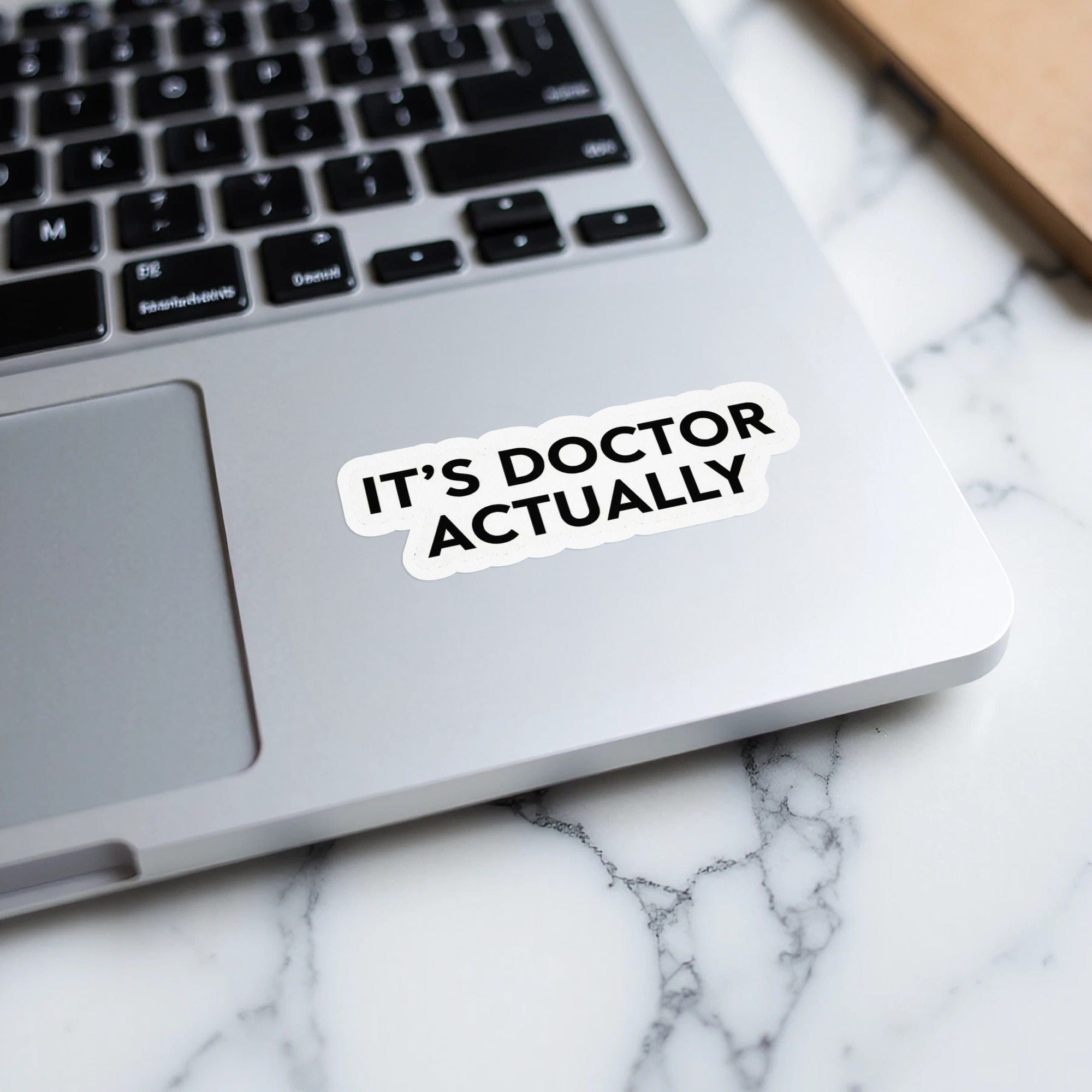 It's Doctor Actually Laptop Sticker Stylish Decor