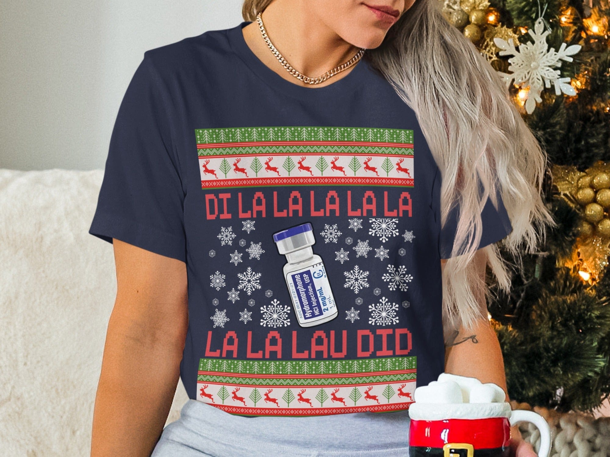 Funny Ugly Christmas Sweater Graphic  T-Shirt product