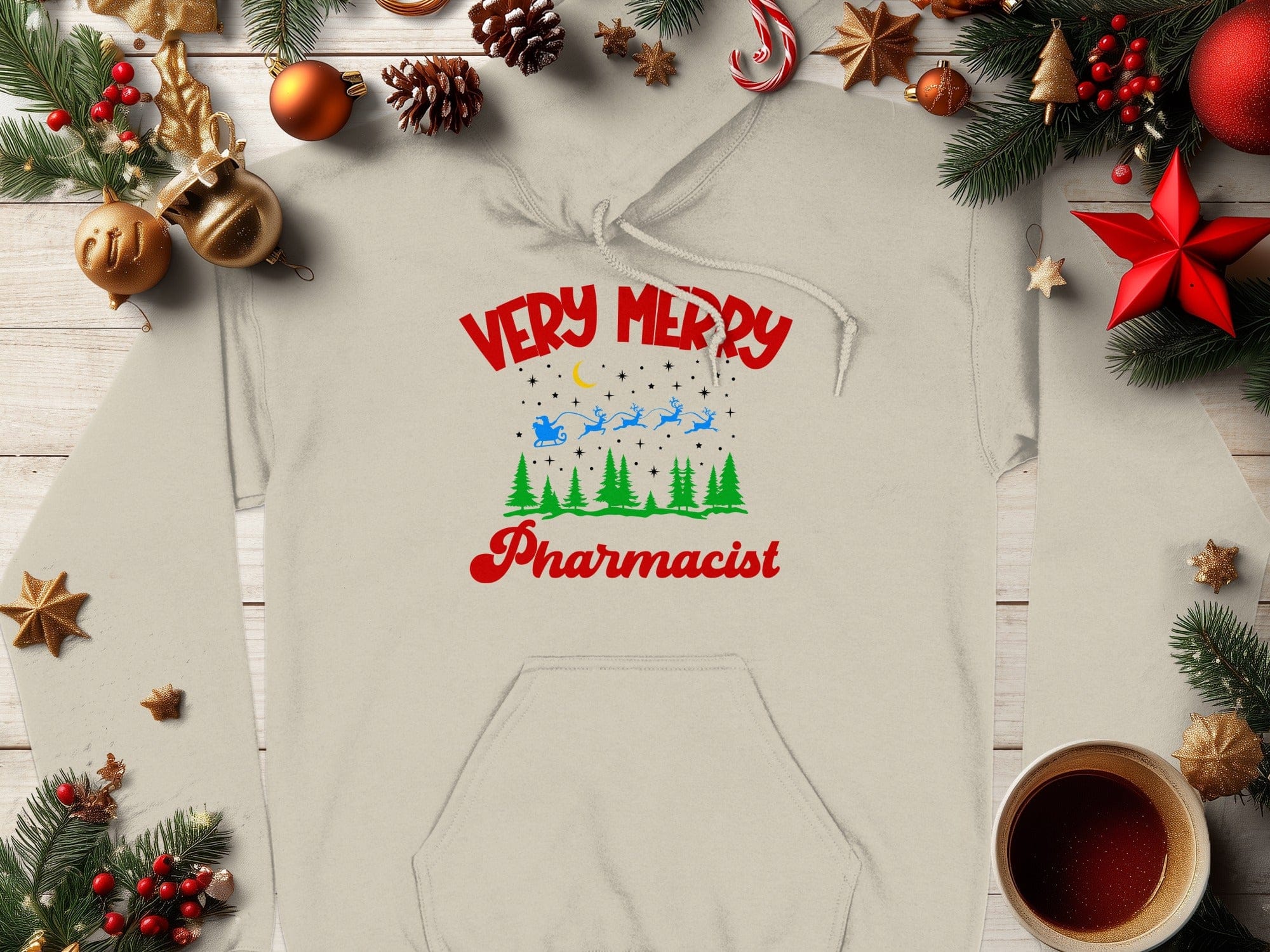 Very Merry Pharmacist Holiday Season Hoodie