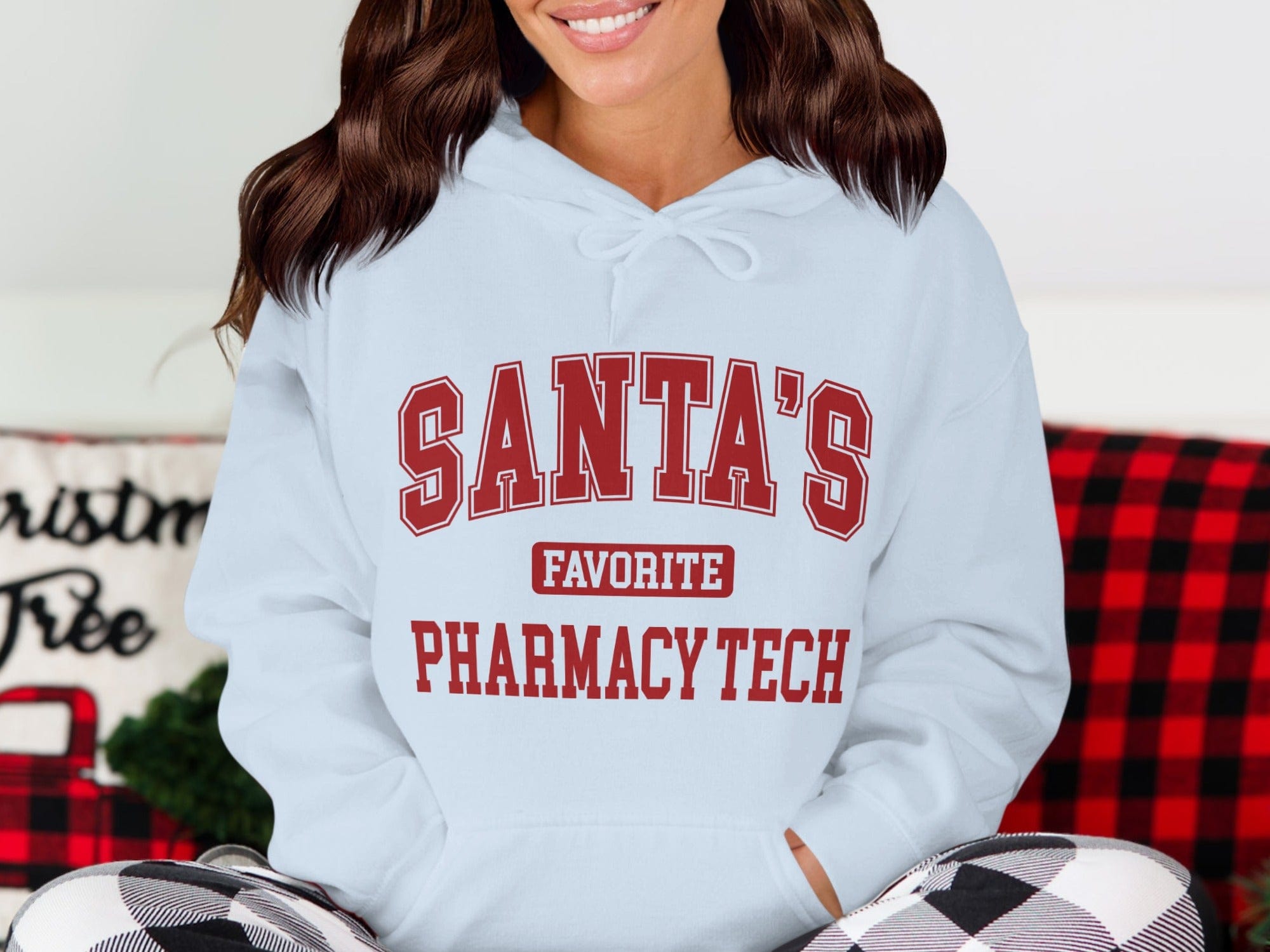 Santa's Favorite Pharmacy Tech Hooded Sweatshirt product