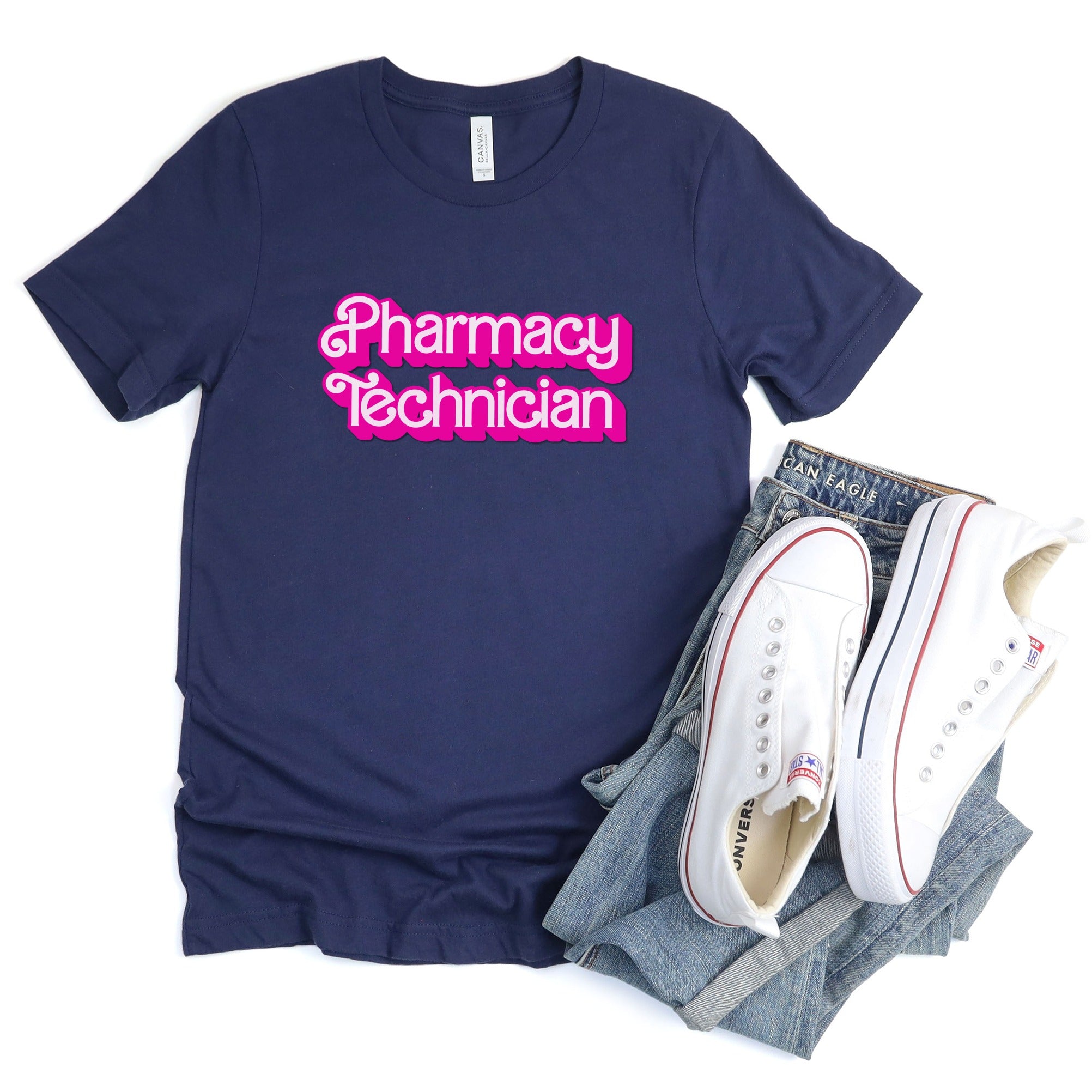 Pharmacy Technician Graphic Tee Shirt for Casual Outfits