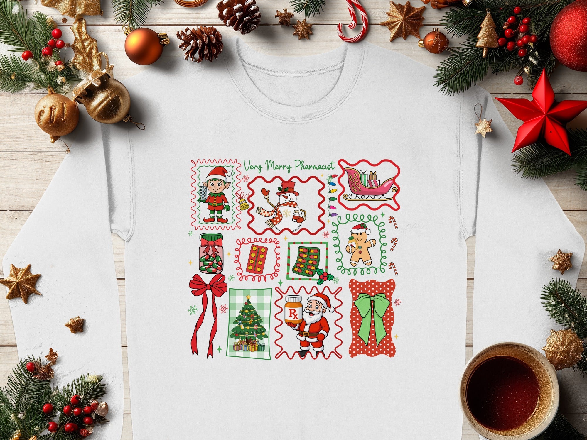 Very Merry Pharmacist Christmas Themed Sweater