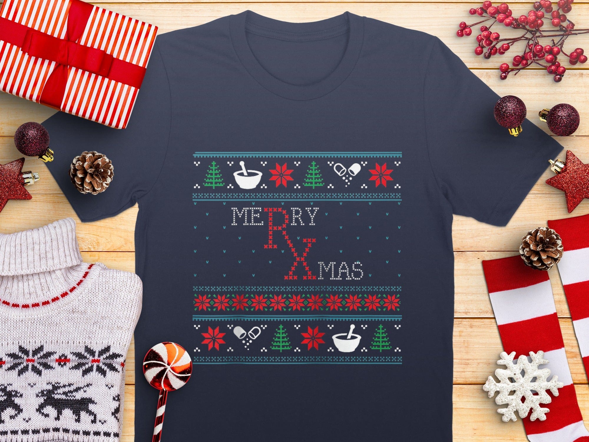 Funny Merry Rx Mas Christmas Themed Shirt product