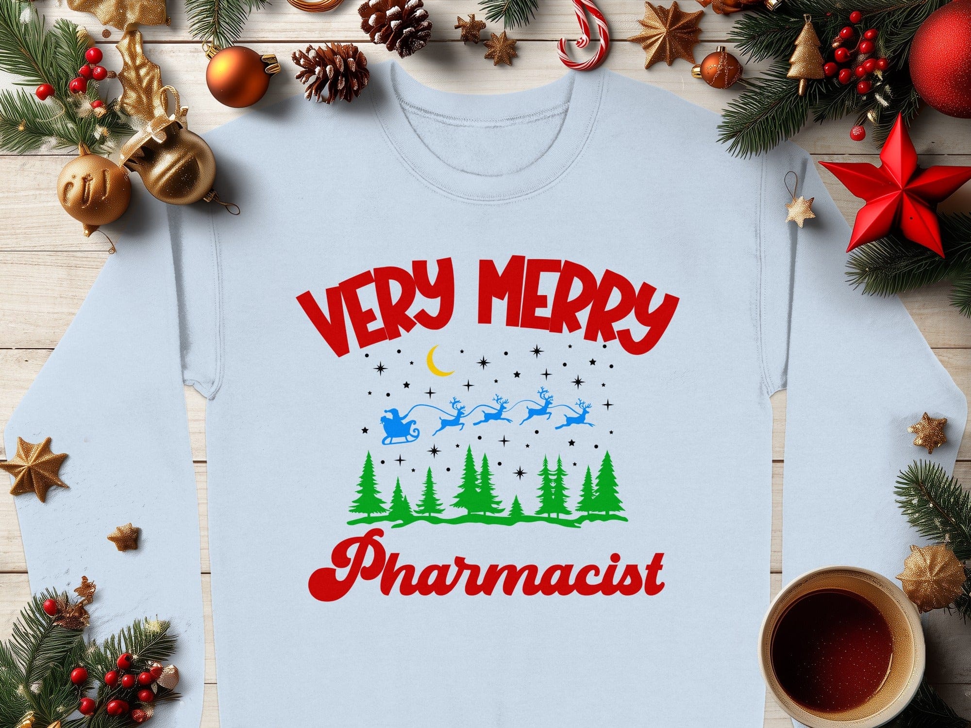 Very Merry Pharmacist Christmas Sweatshirt