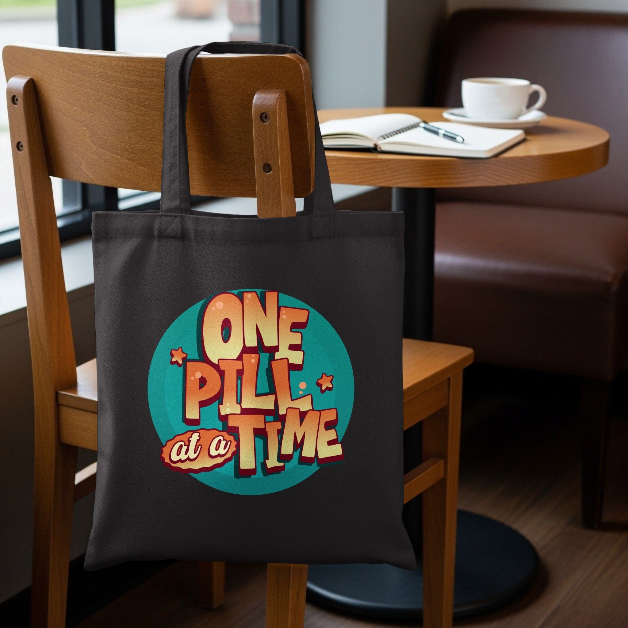One Pill at a Time Colorful Tote Bag product
