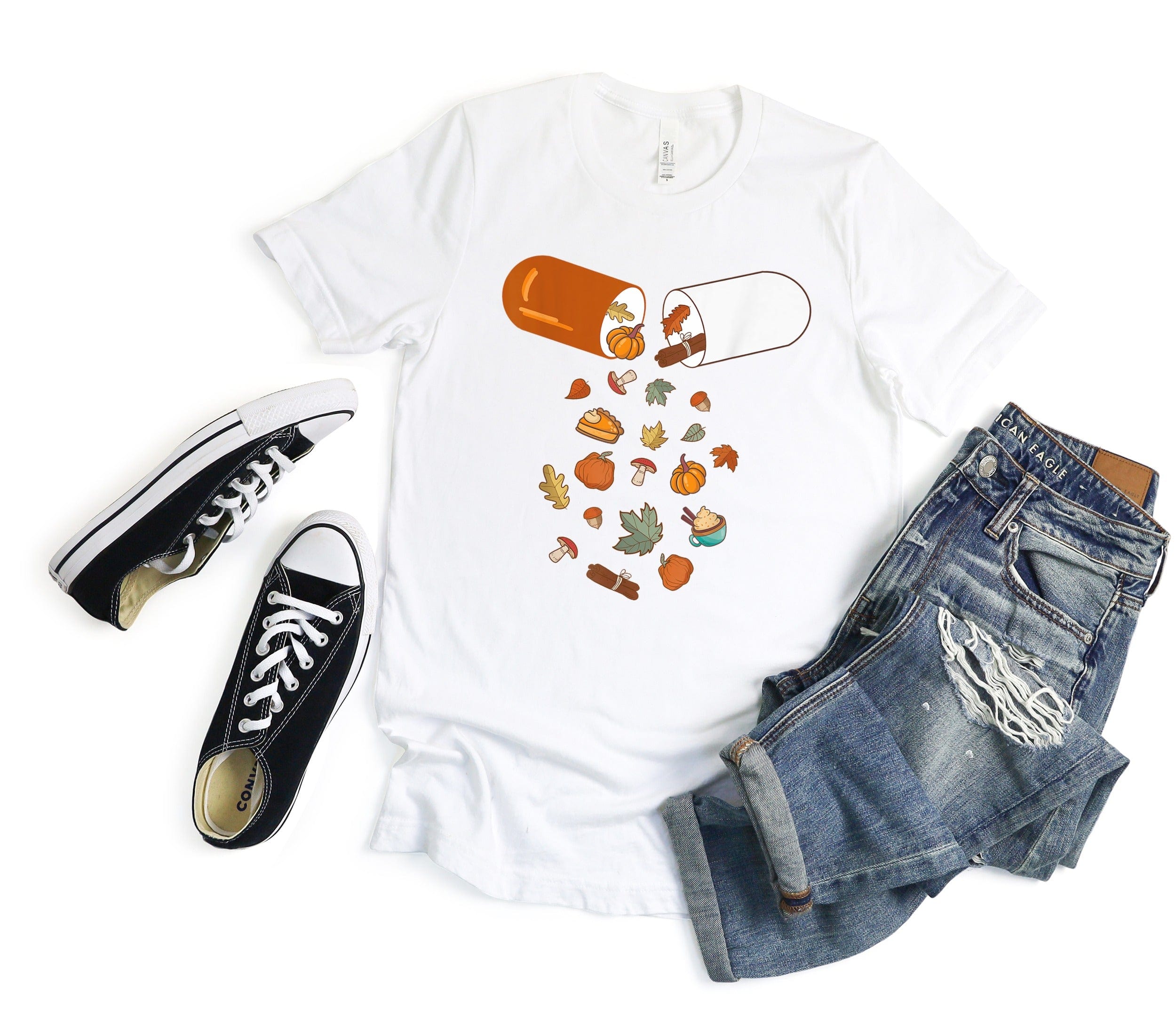 Autumn Capsule Graphic White T-Shirt product