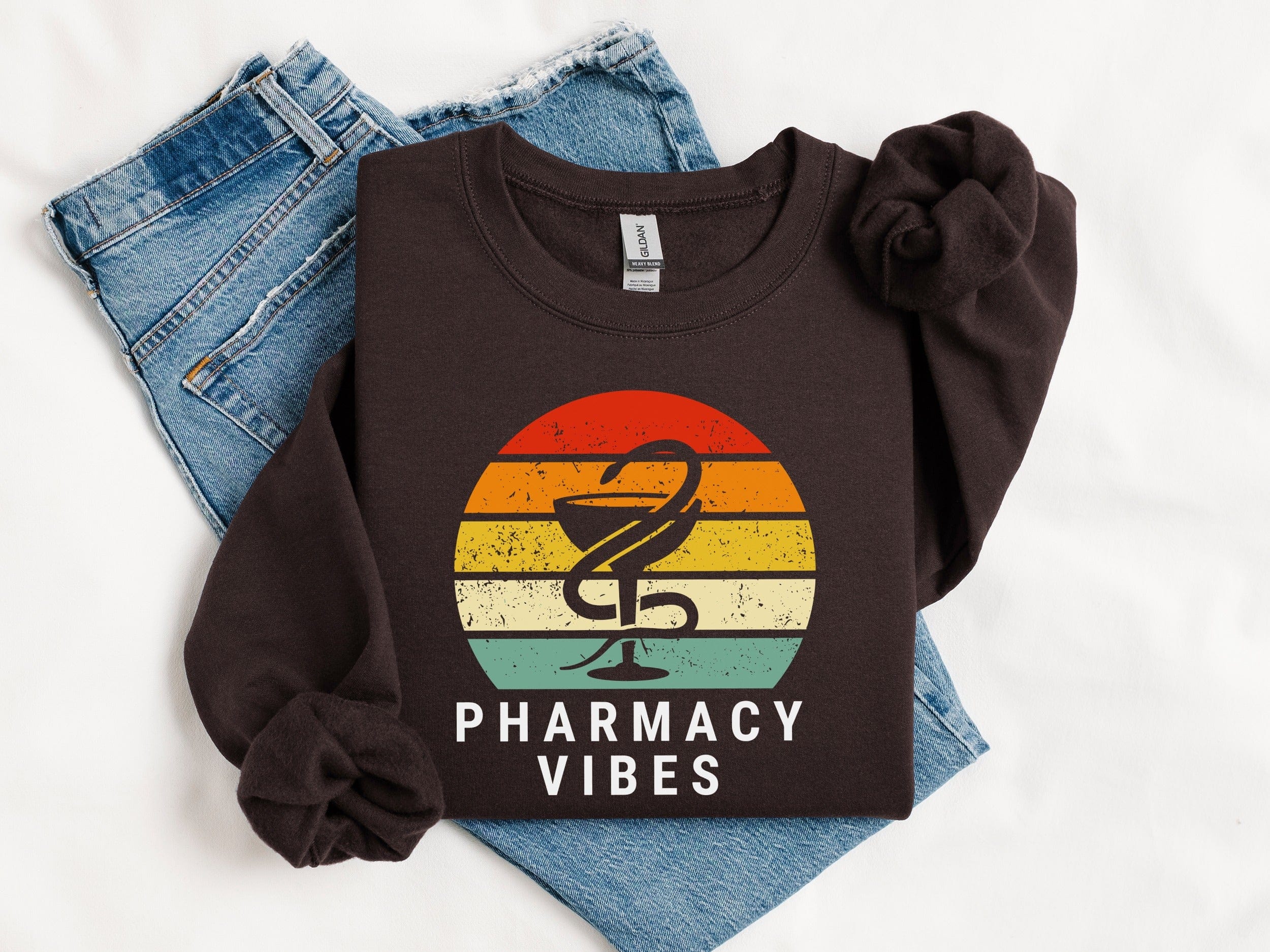 Pharmacy Vibes Rainbow Design Sweatshirt product