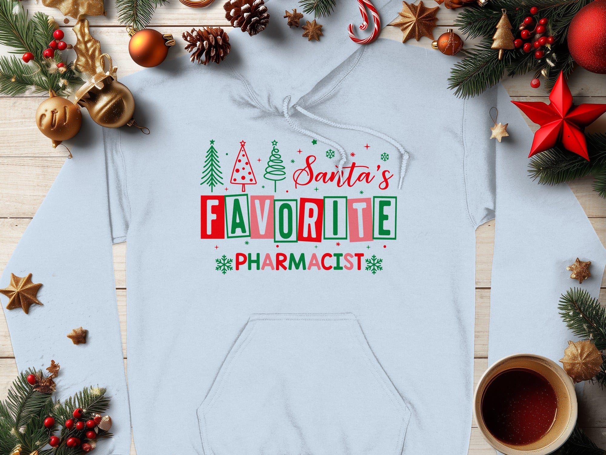 Santa's Favorite Pharmacist Christmas Hoodie