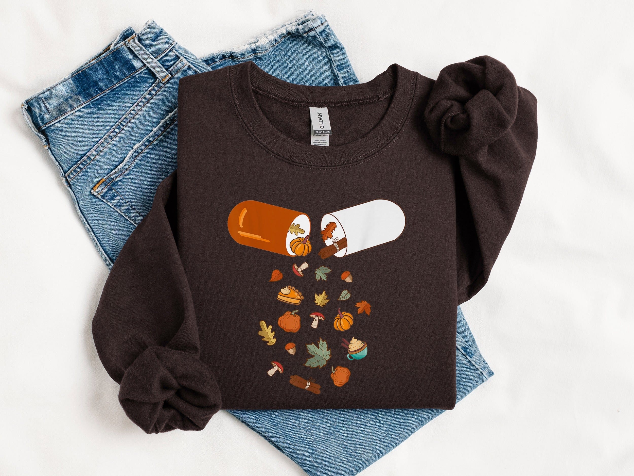 Fall Capsule with Pumpkins and Acorns Sweatshirt product type