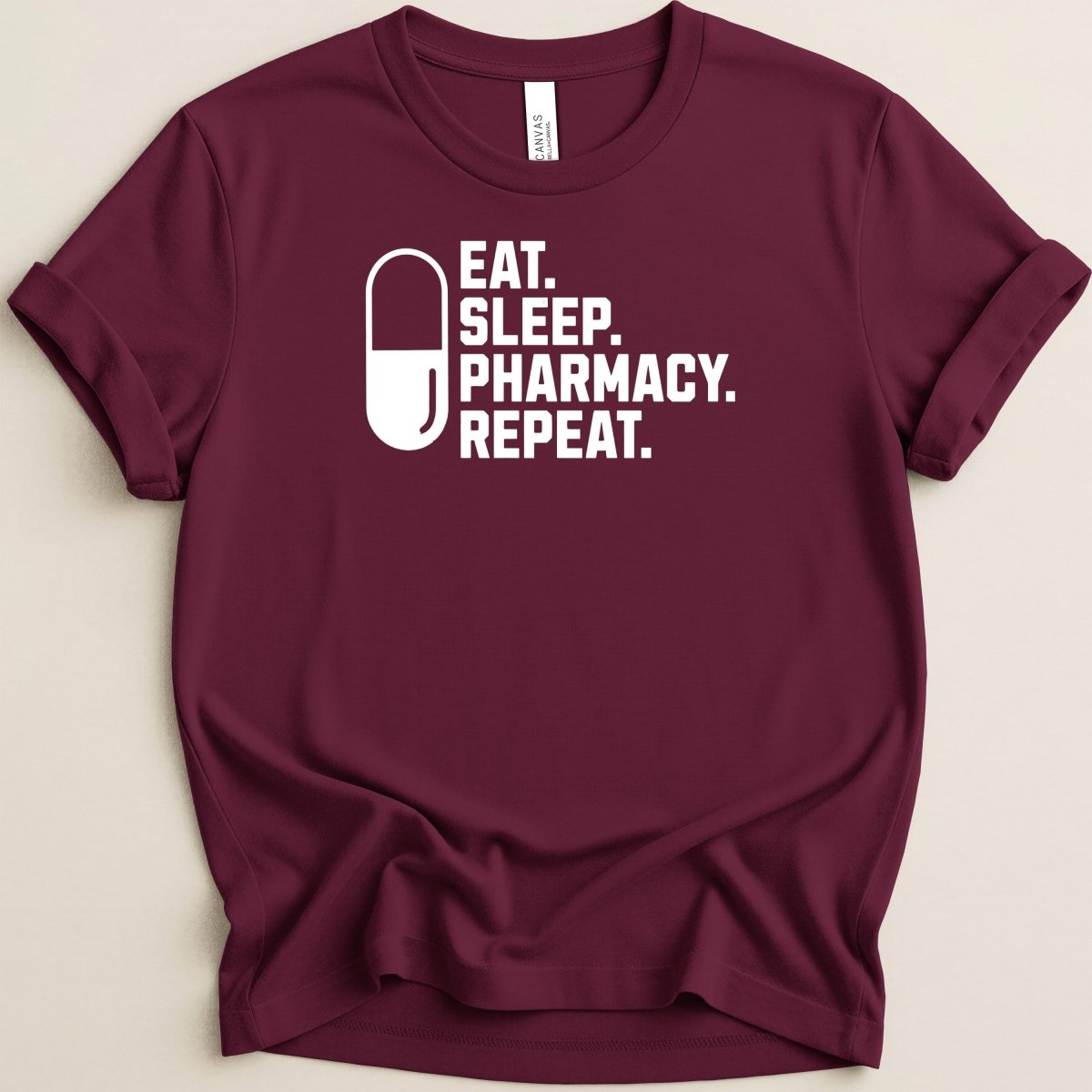 Eat Sleep Pharmacy Repeat v1 Tee - Adverse Reactions