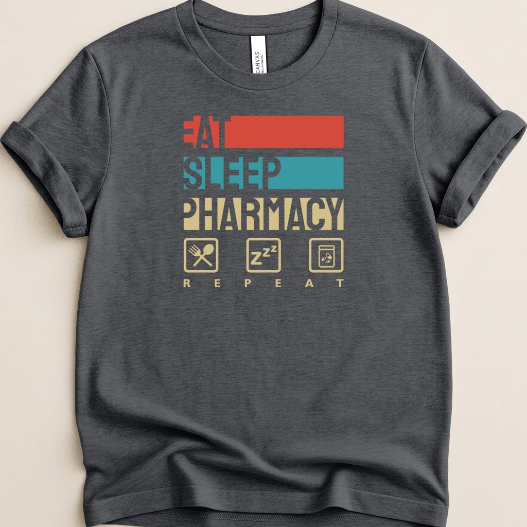 Eat Sleep Pharmacy Repeat v2 Tee - Adverse Reactions