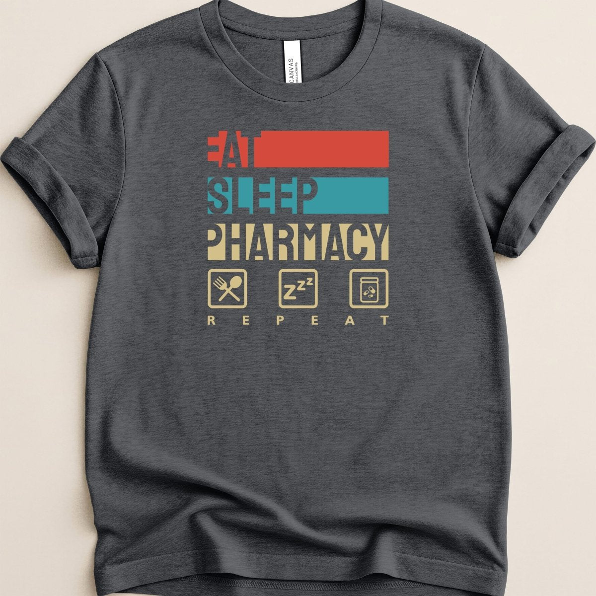 Eat Sleep Pharmacy Repeat v2 Tee - Adverse Reactions