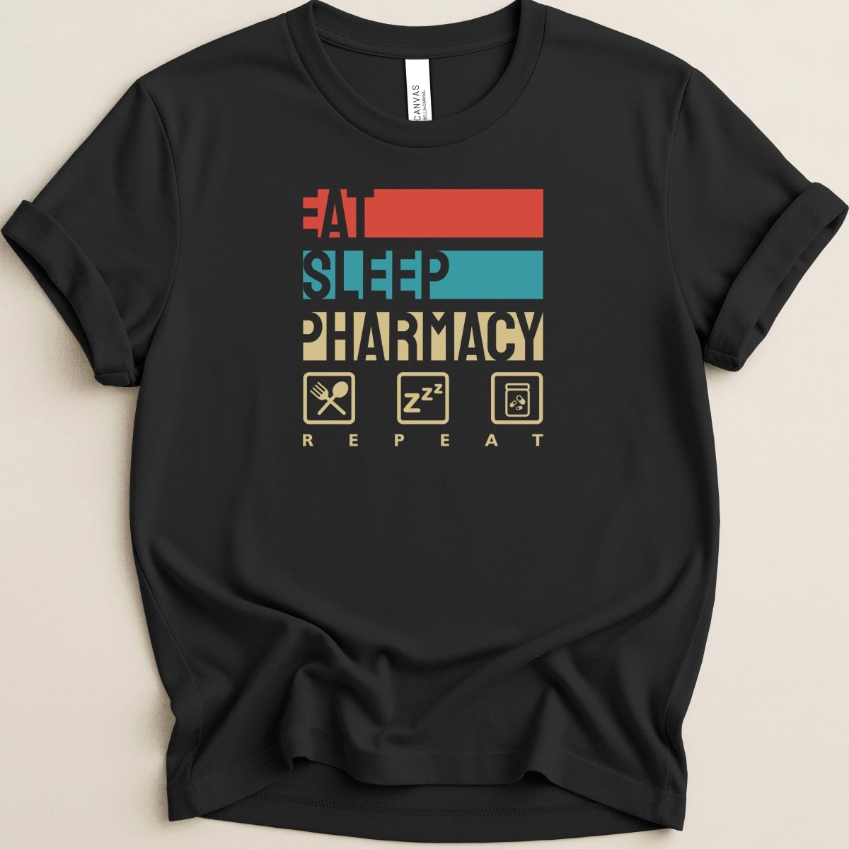 Eat Sleep Pharmacy Repeat v2 Tee - Adverse Reactions