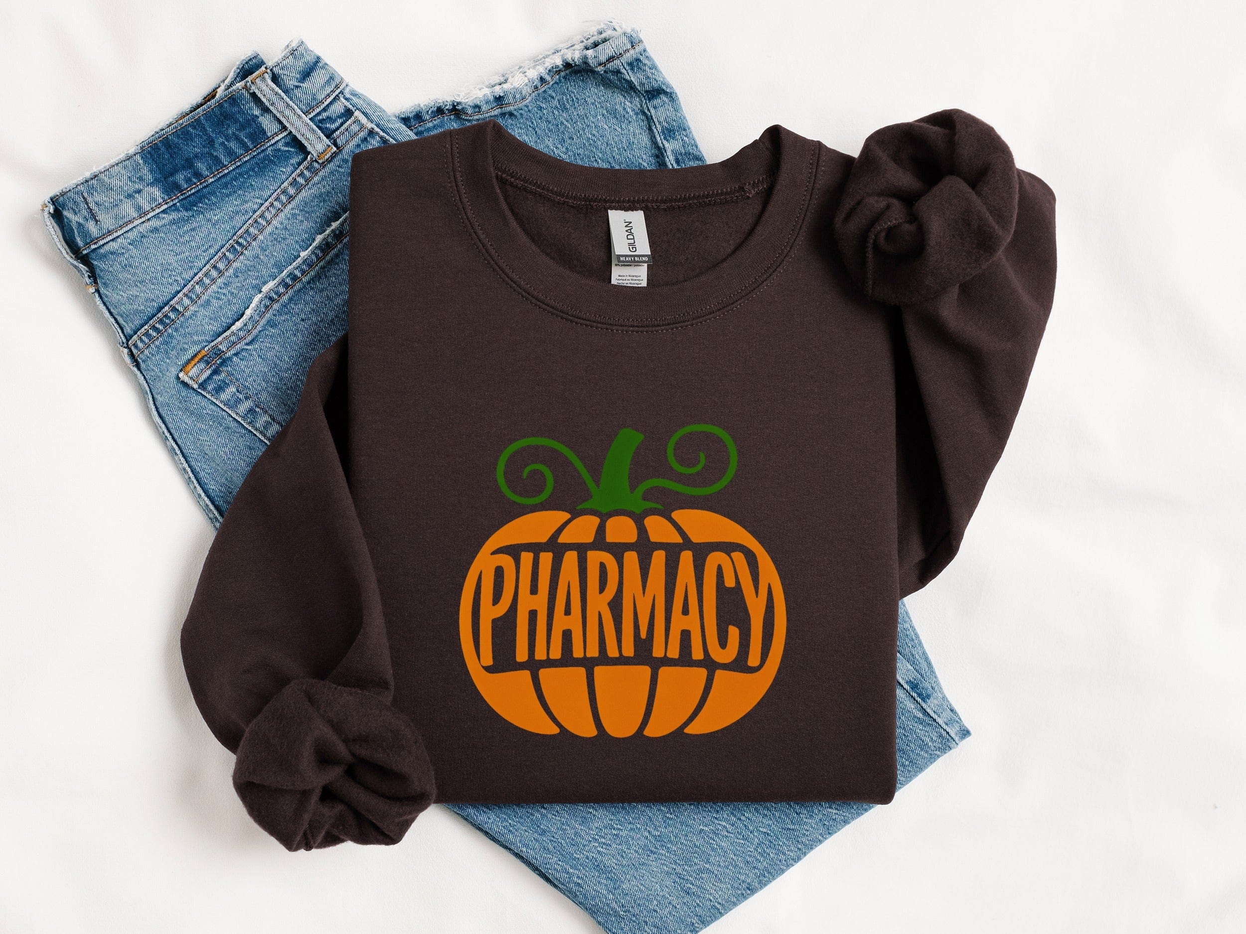 Pharmacy Pumpkin Sweatshirt Halloween Themed product type