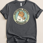 Emotional Support Pharmacist Capybara Tee - Adverse Reactions