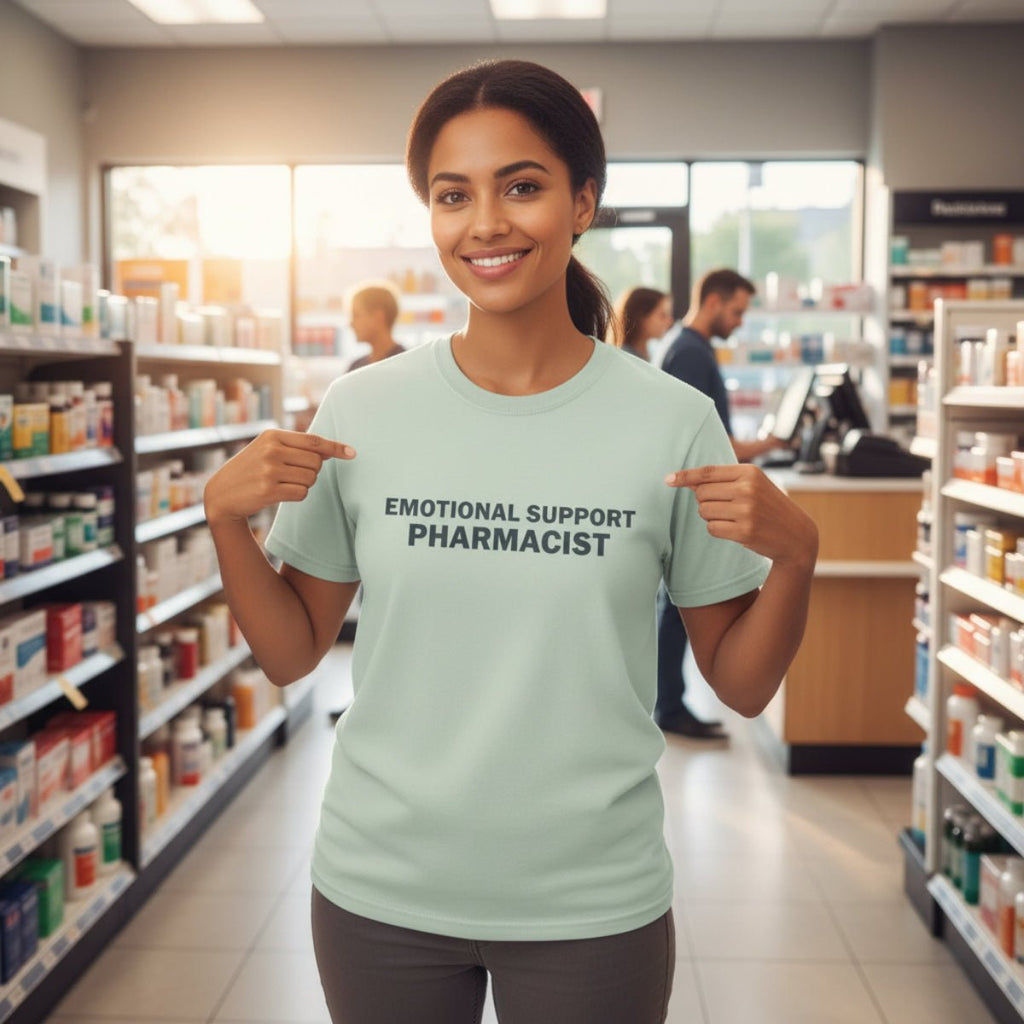 Emotional Support Pharmacist Tee - Adverse Reactions