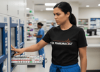ER Pharmacist Heartbeat Line Tee - Pharmacy Apparel for Pharmacists, Techs & Students
