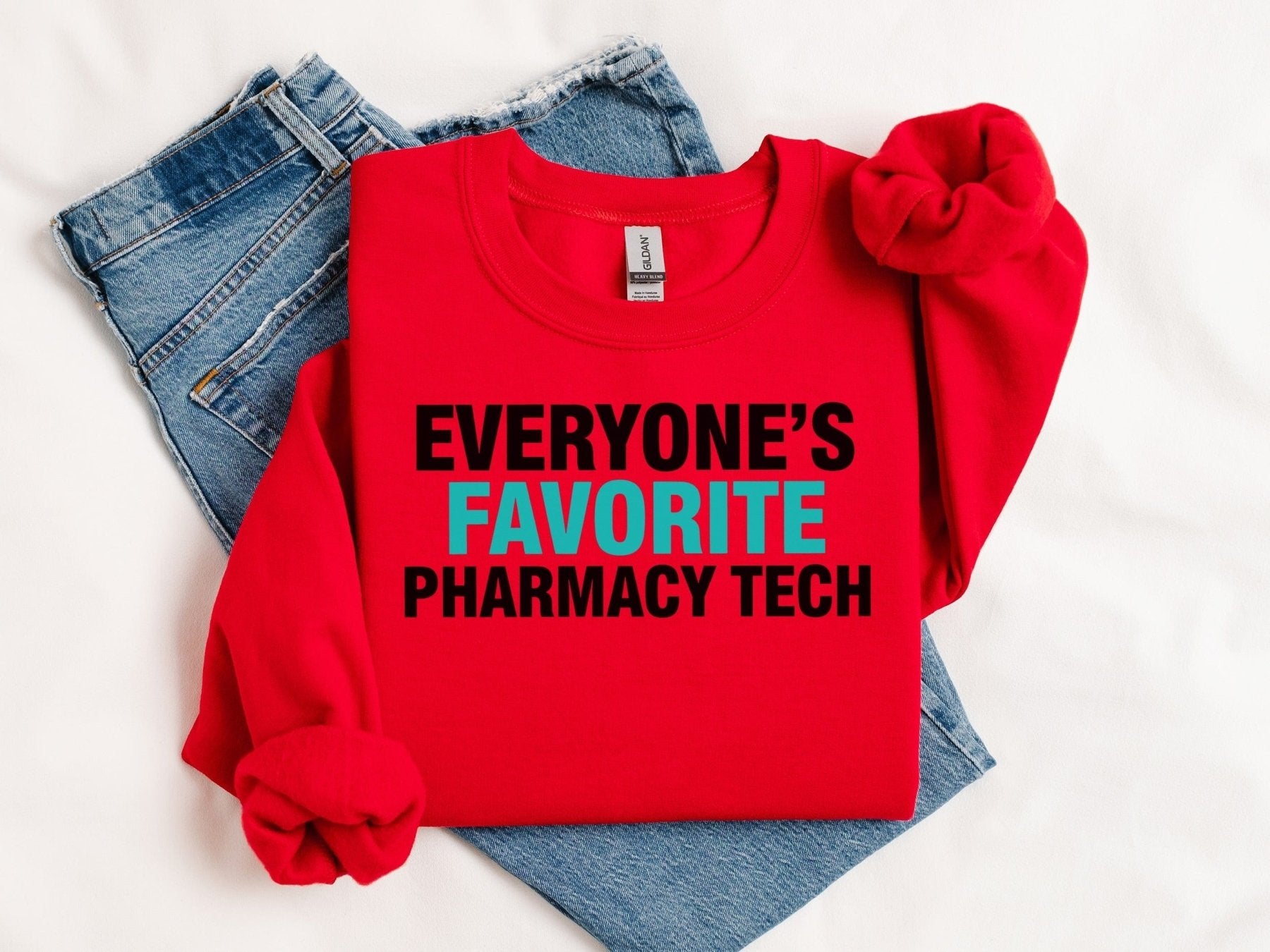Everyone’s Favorite Pharmacy Tech Sweatshirt - Adverse Reactions - Pharmacy Apparel for Pharmacists, Techs & Students
