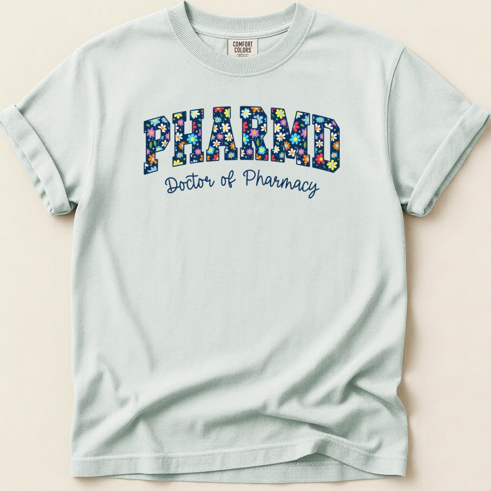 Floral PharmD v1 Tee