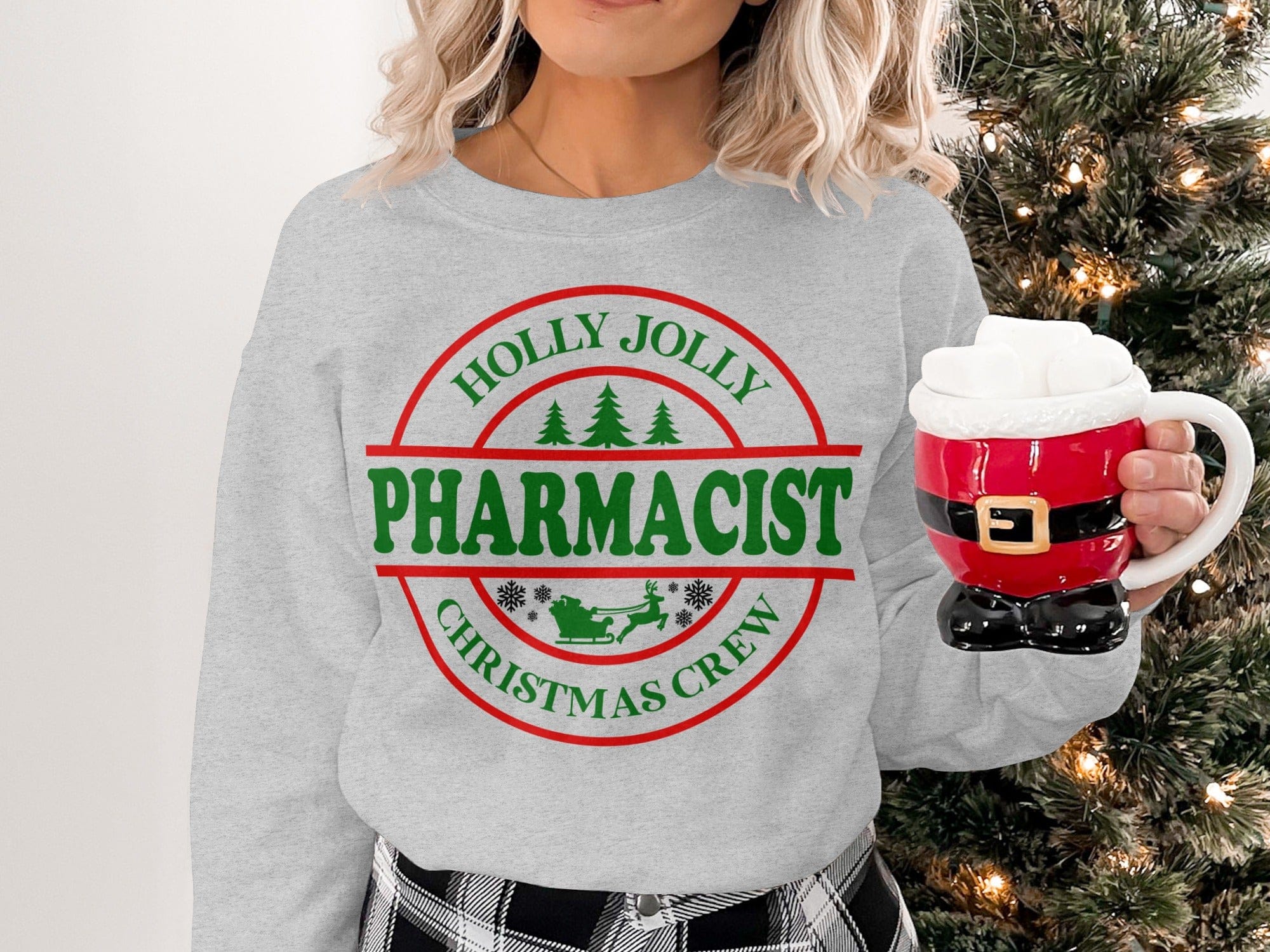 Holly Jolly Christmas Crew Pharmacist Sweatshirt
