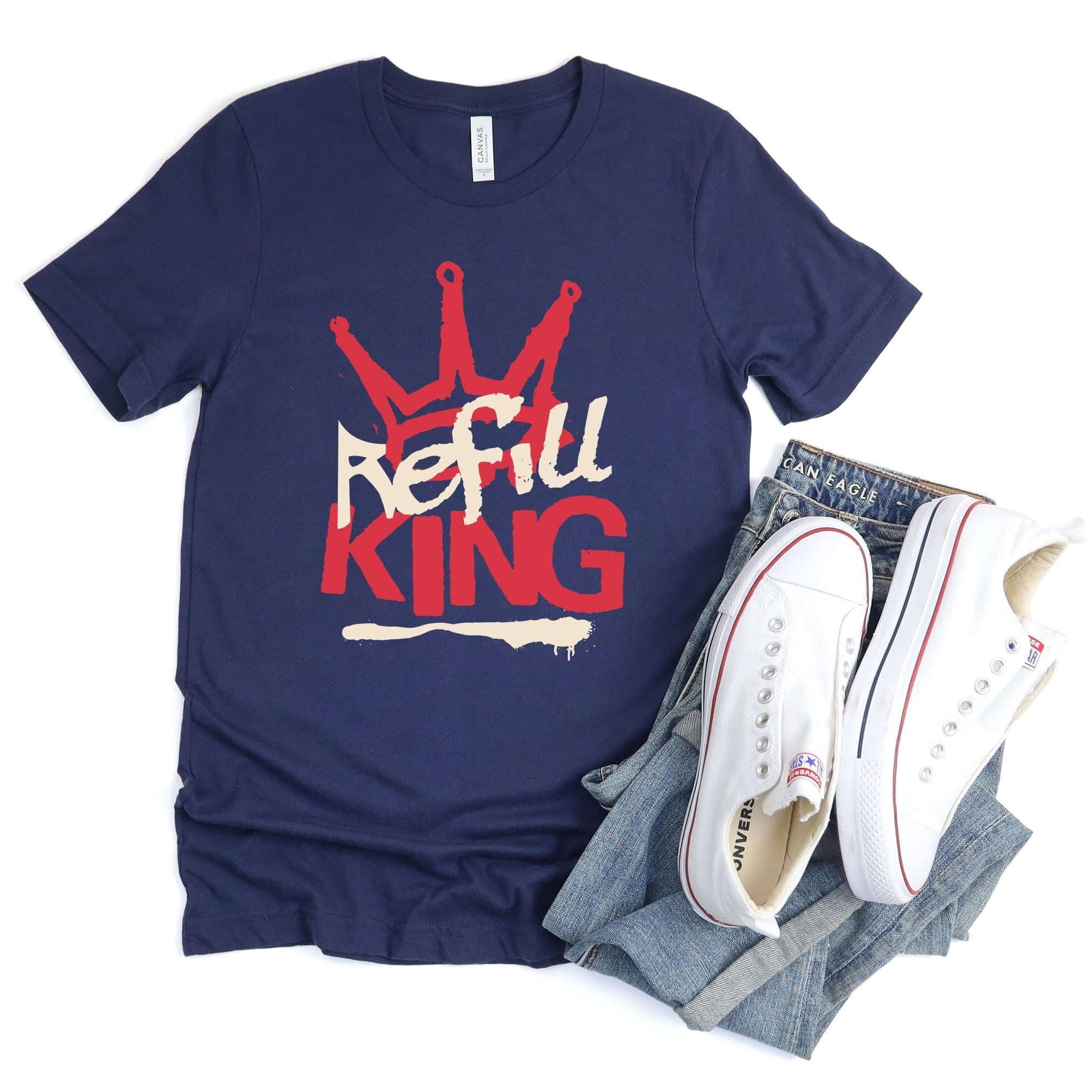 Refill King Design Artistic Graphic T-Shirt product