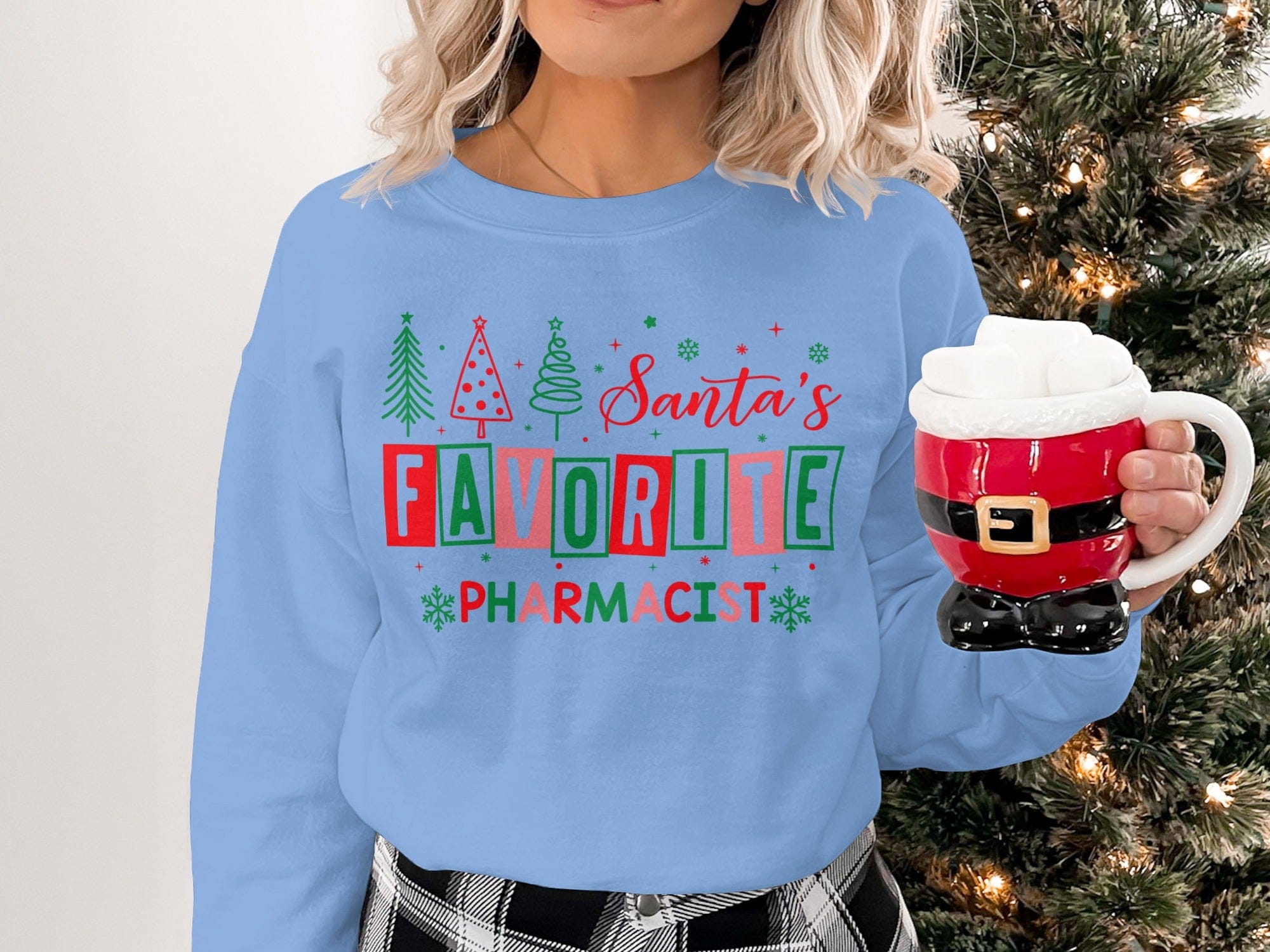 Santa's Favorite Pharmacist Christmas Sweatshirt