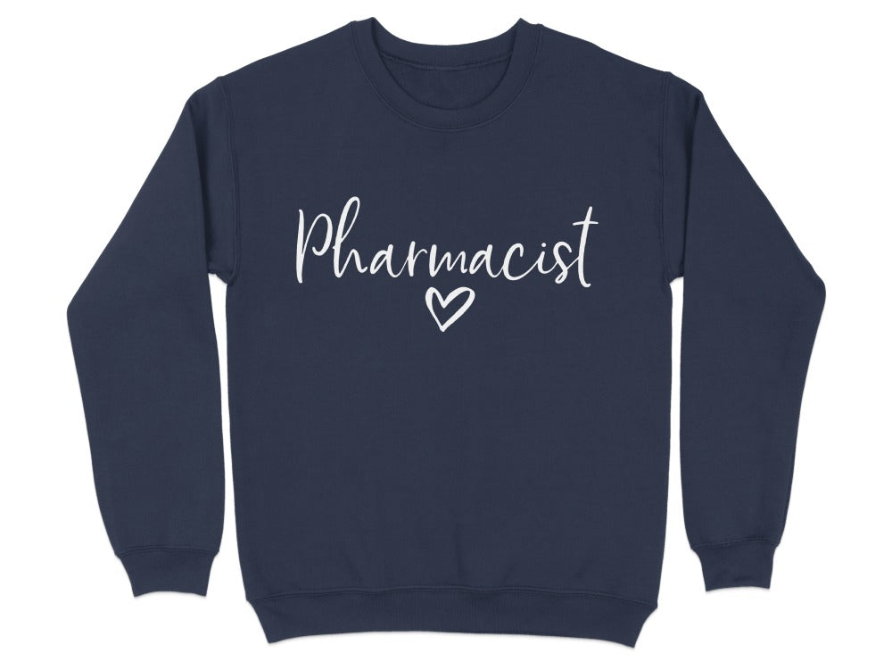 Pharmacist Heart Script Sweatshirt & Hoodie