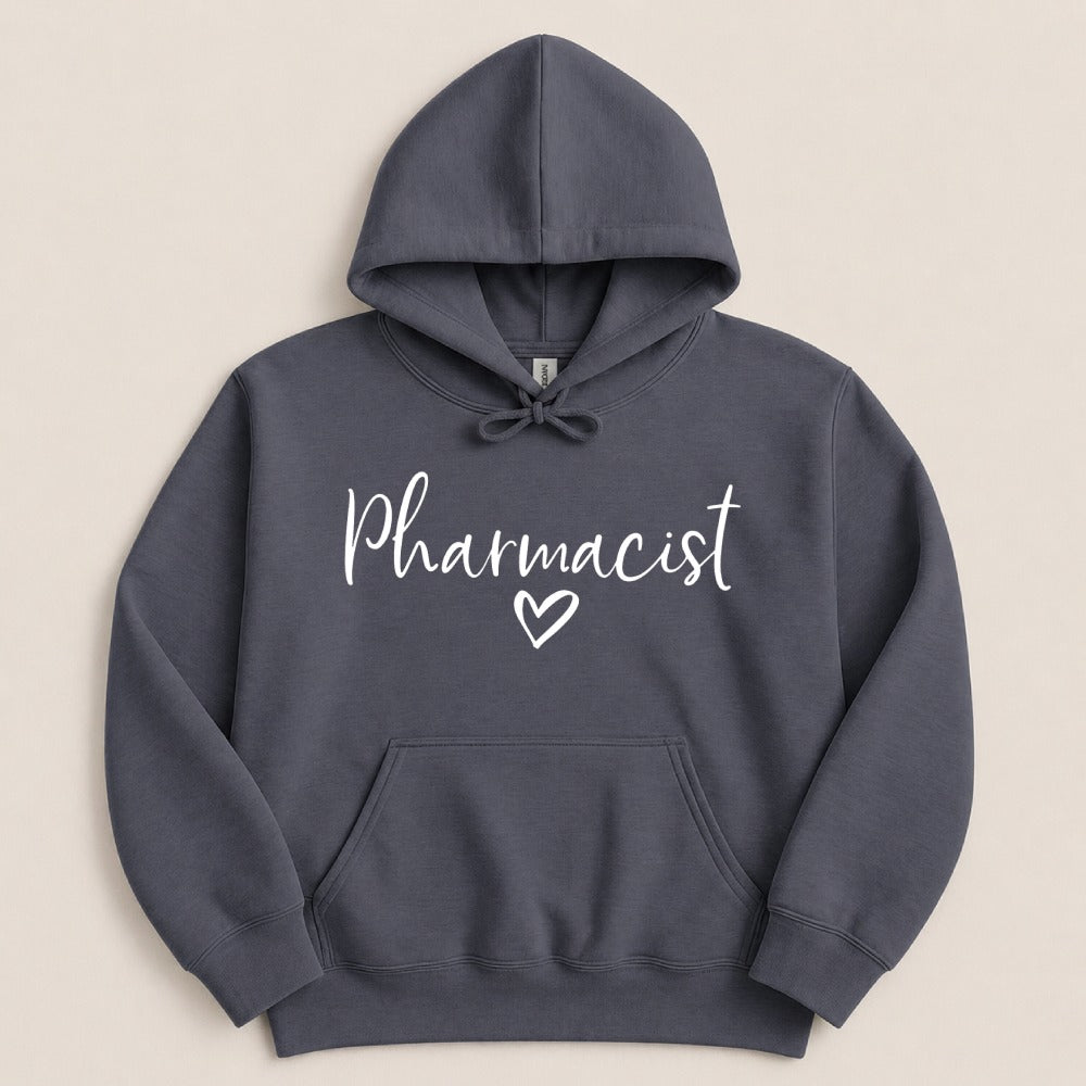 Pharmacist Heart Script Sweatshirt & Hoodie
