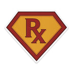 Red and yellow diamond with "RX" in the center.