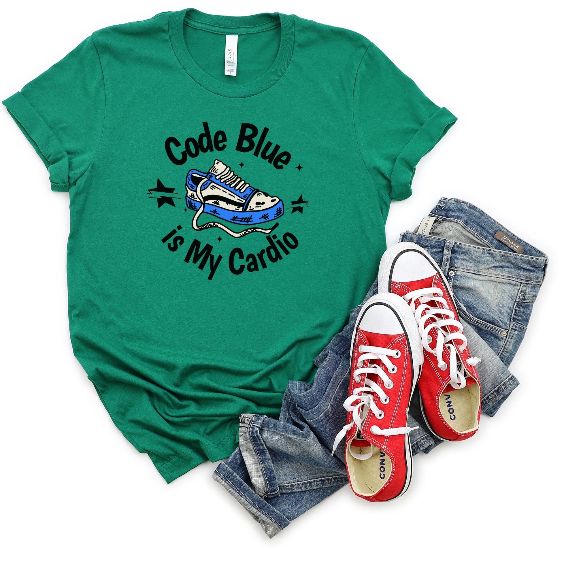 Code Blue is My Cardio Graphic Tee Shirt product type