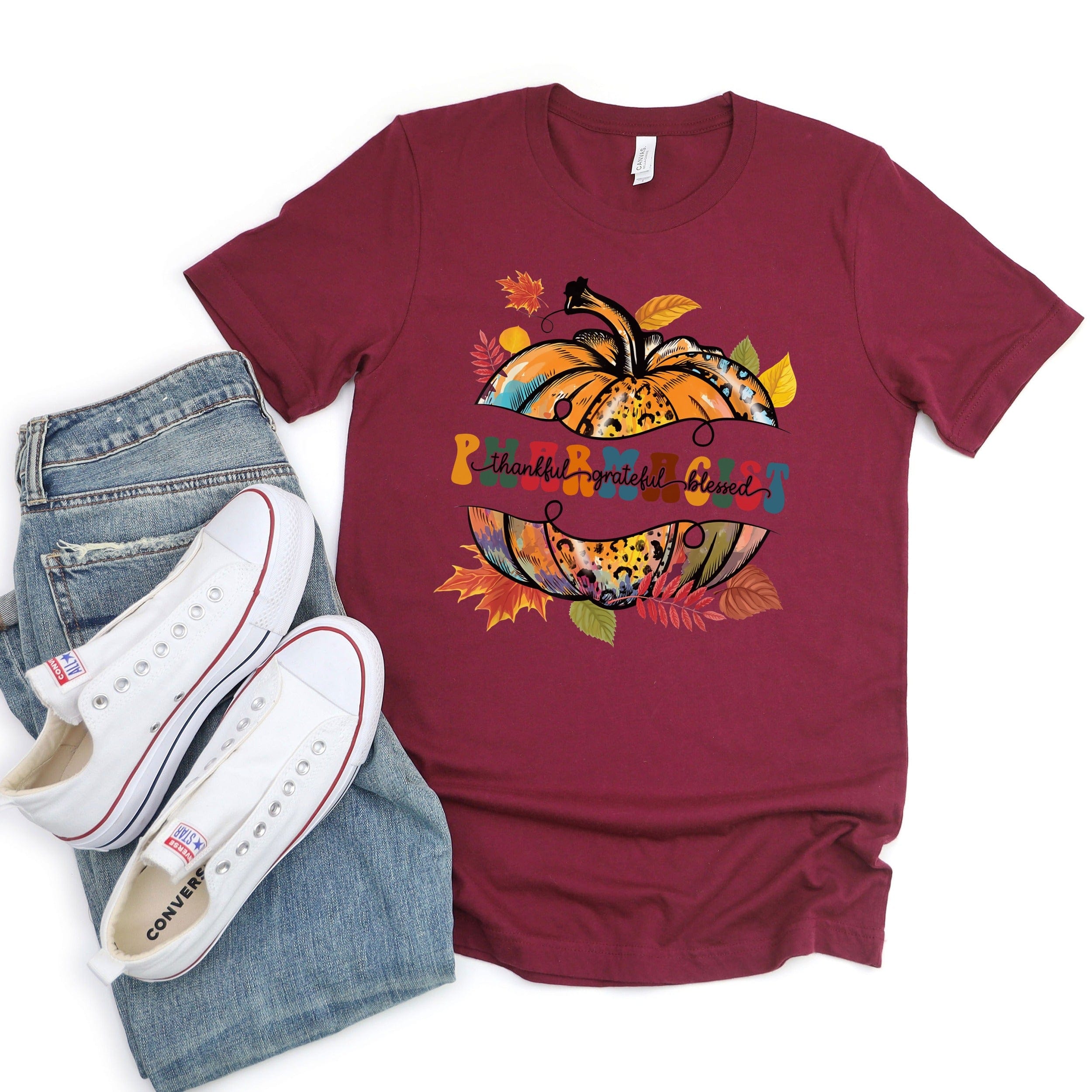 Pumpkin Design Shirt Perfect Fall Season Product Type