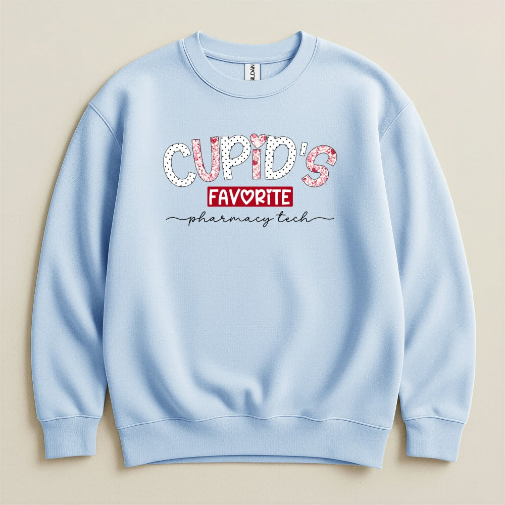 Cupid’s Favorite Pharmacy Tech v2 Sweatshirt & Hoodie