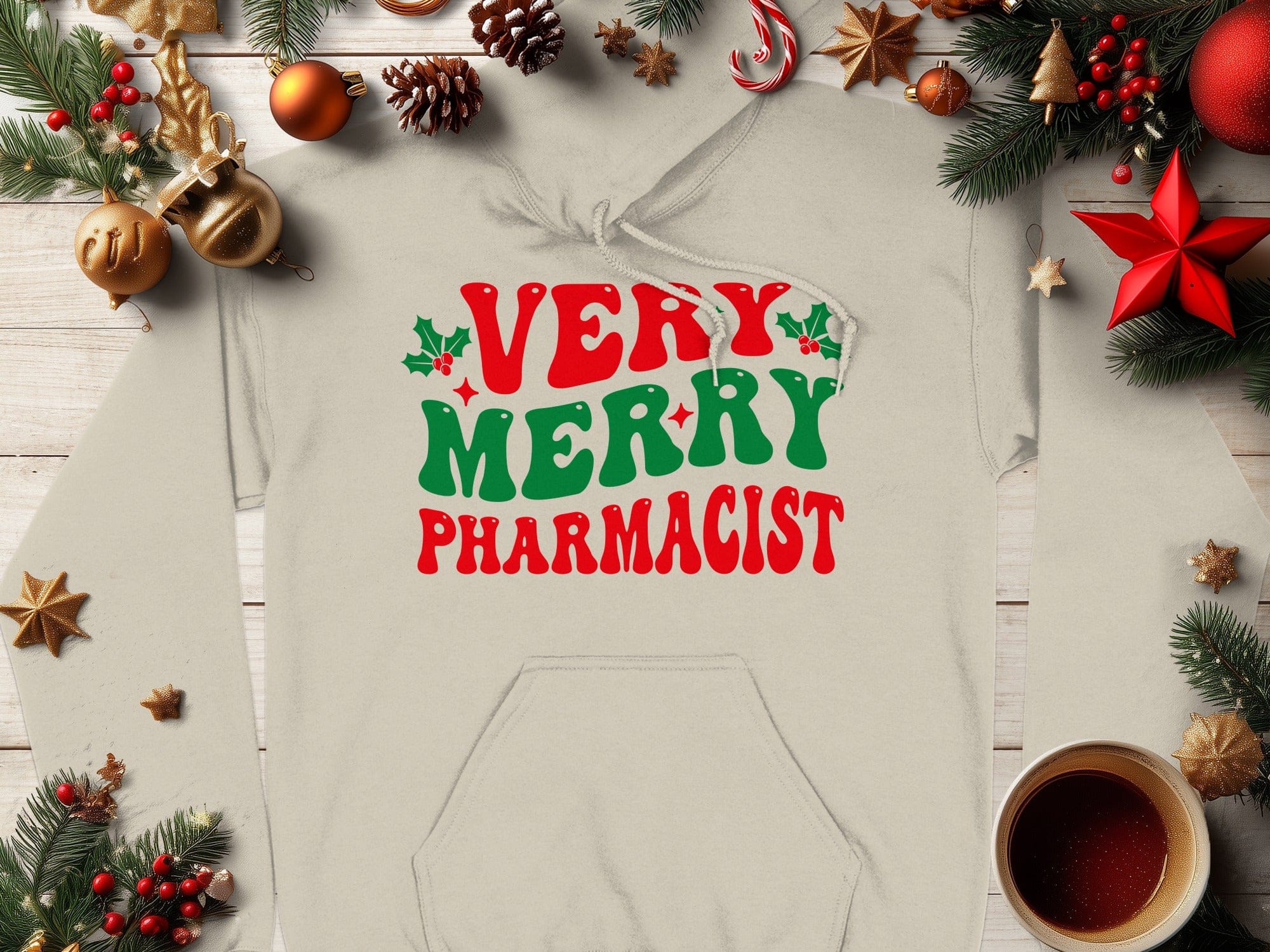 Very Merry Pharmacist Festive Hoodie