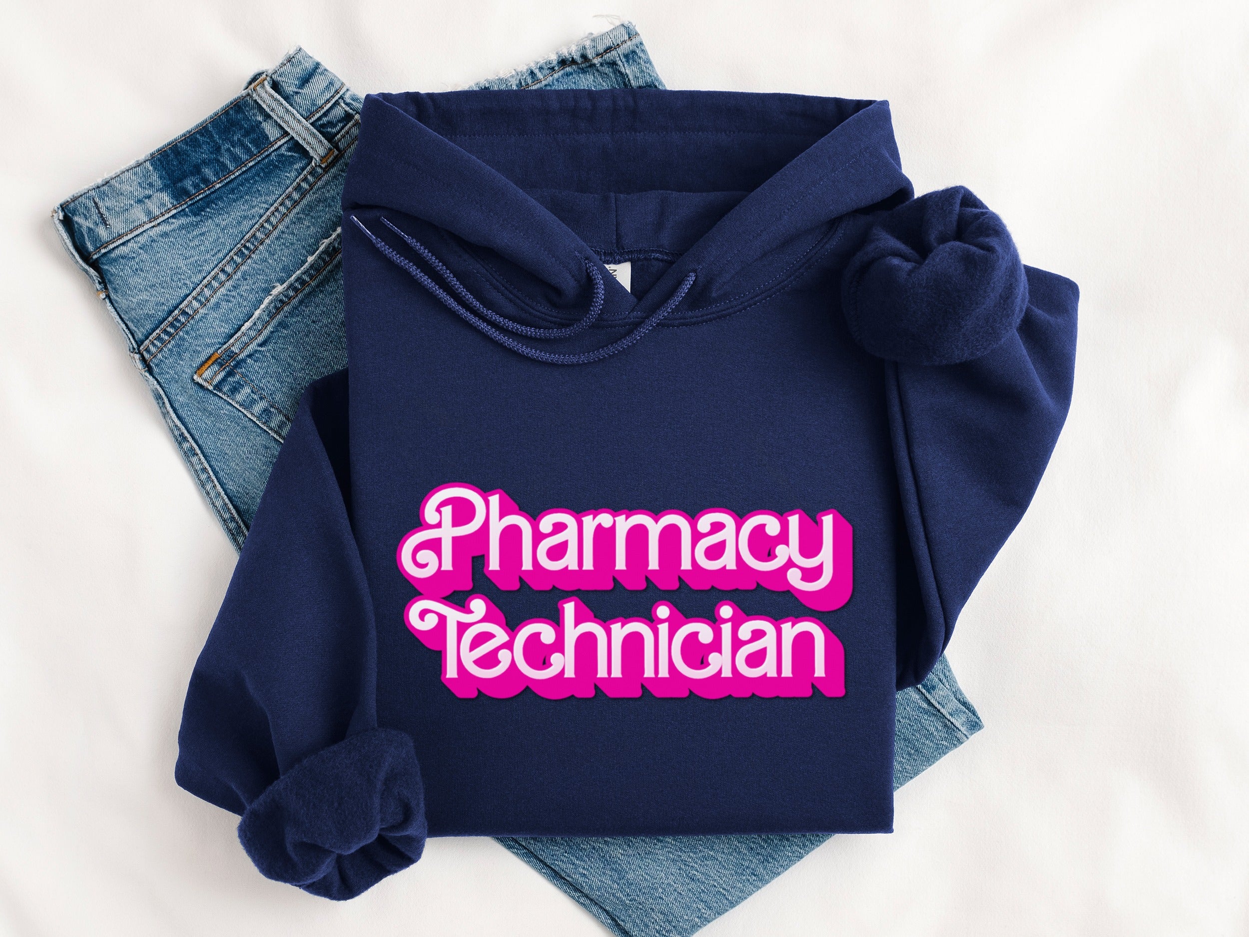 Stylish Pharmacy Technician Hoodie with Bold Design