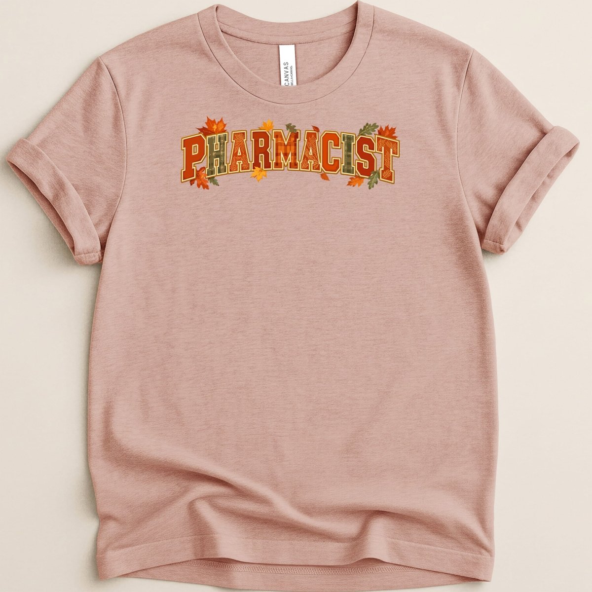 Fall Typography Pharmacist Tee - Adverse Reactions