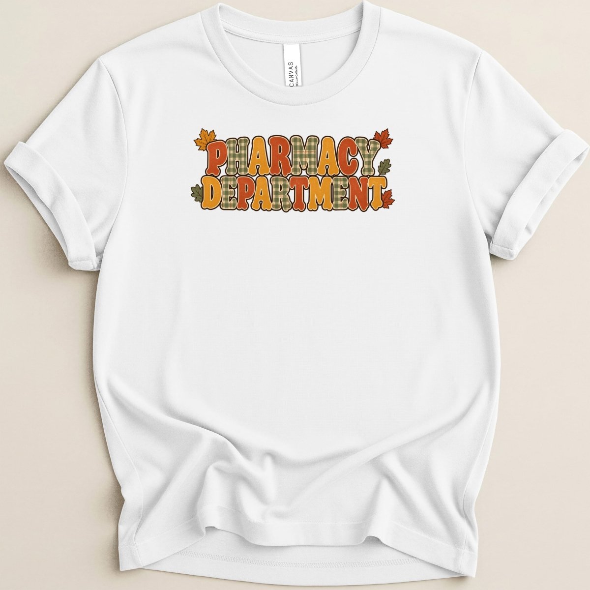 Fall Typography Pharmacy Department Tee - Adverse Reactions