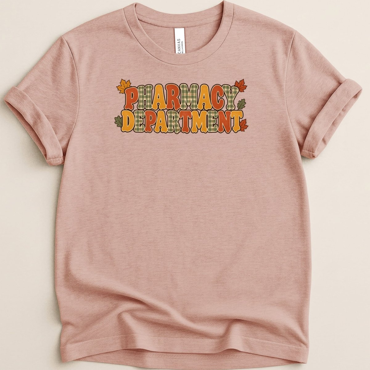 Fall Typography Pharmacy Department Tee - Adverse Reactions