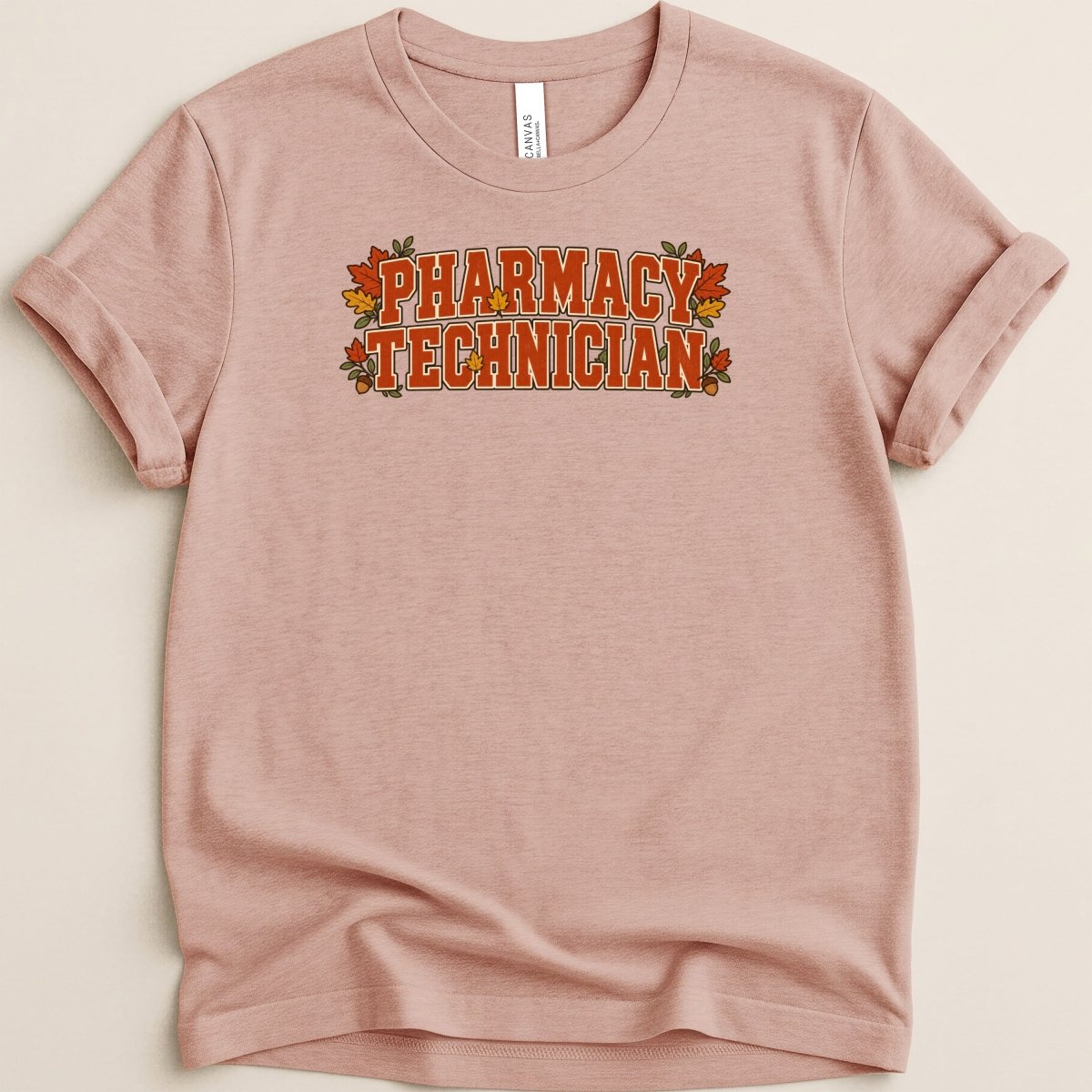 Fall Typography Pharmacy Technician Tee - Adverse Reactions