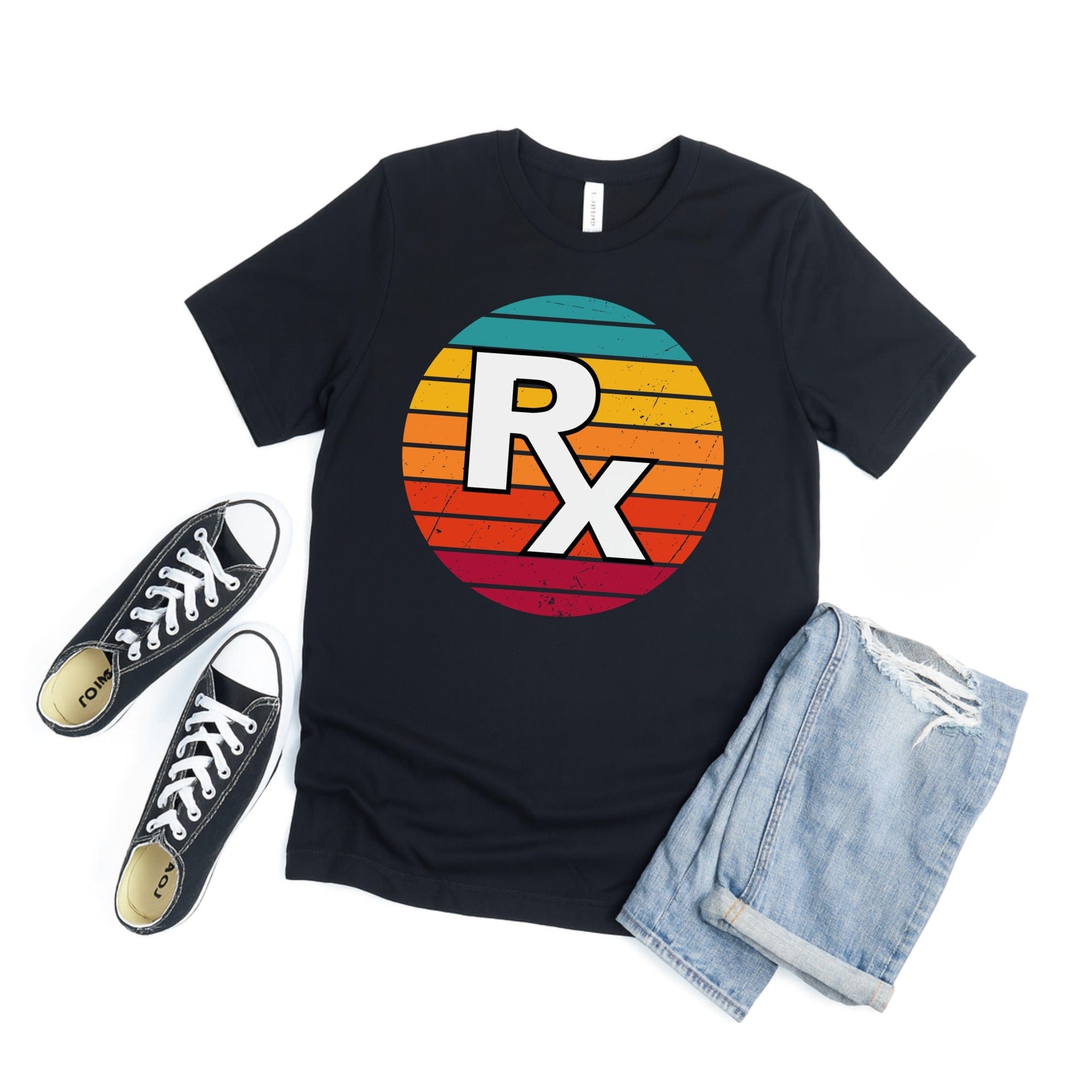 Colorful Retro Rx Design Short-Sleeve Unisex Product