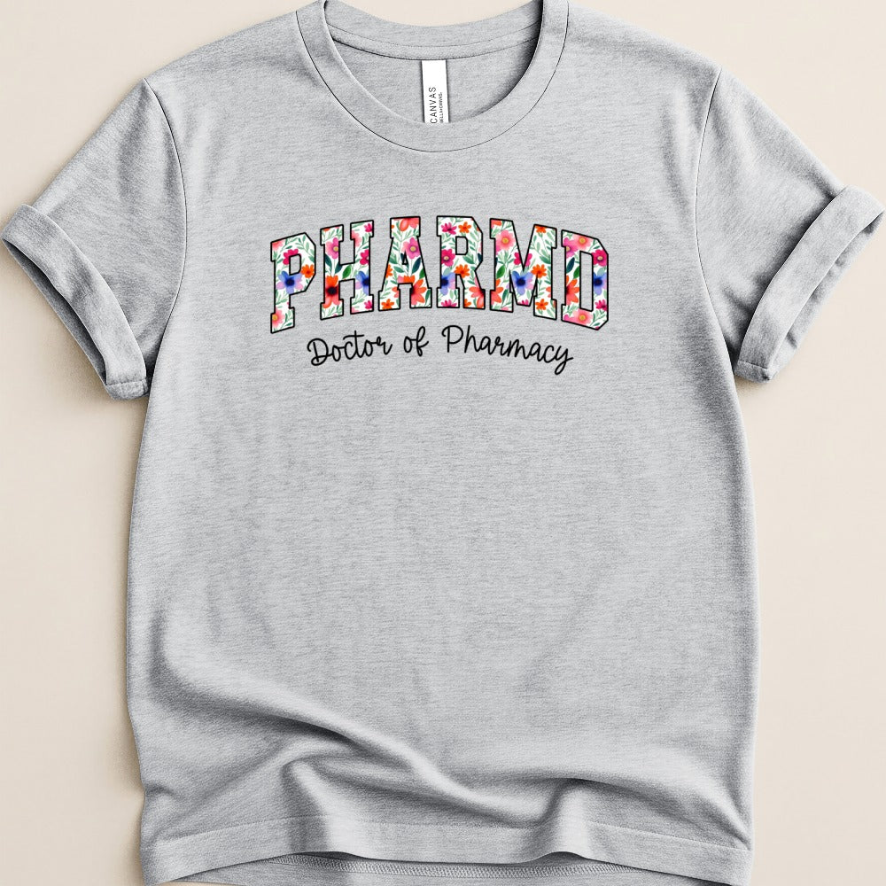 PharmD Floral v2 Tee