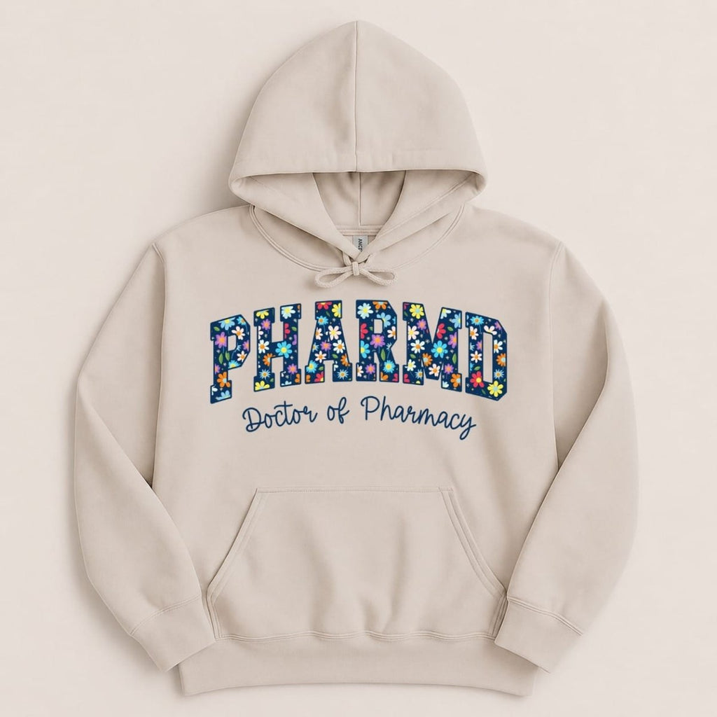 Floral PharmD v1 Sweatshirt & Hoodie - Adverse Reactions
