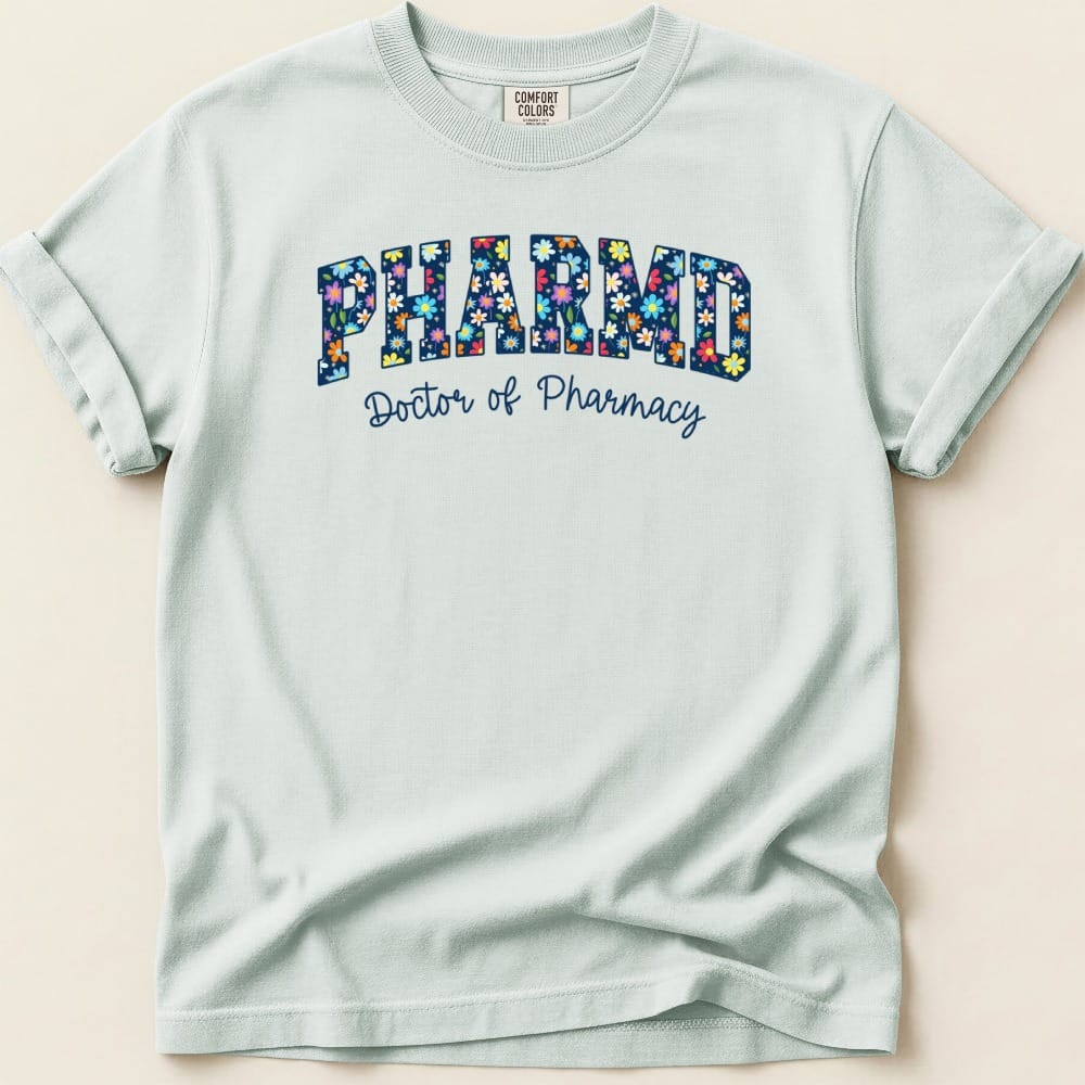 Floral PharmD v1 Tee - Adverse Reactions