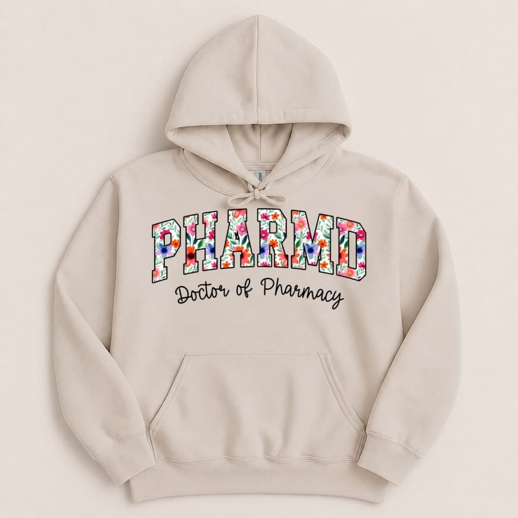 Floral PharmD v2 Sweatshirt & Hoodie - Adverse Reactions