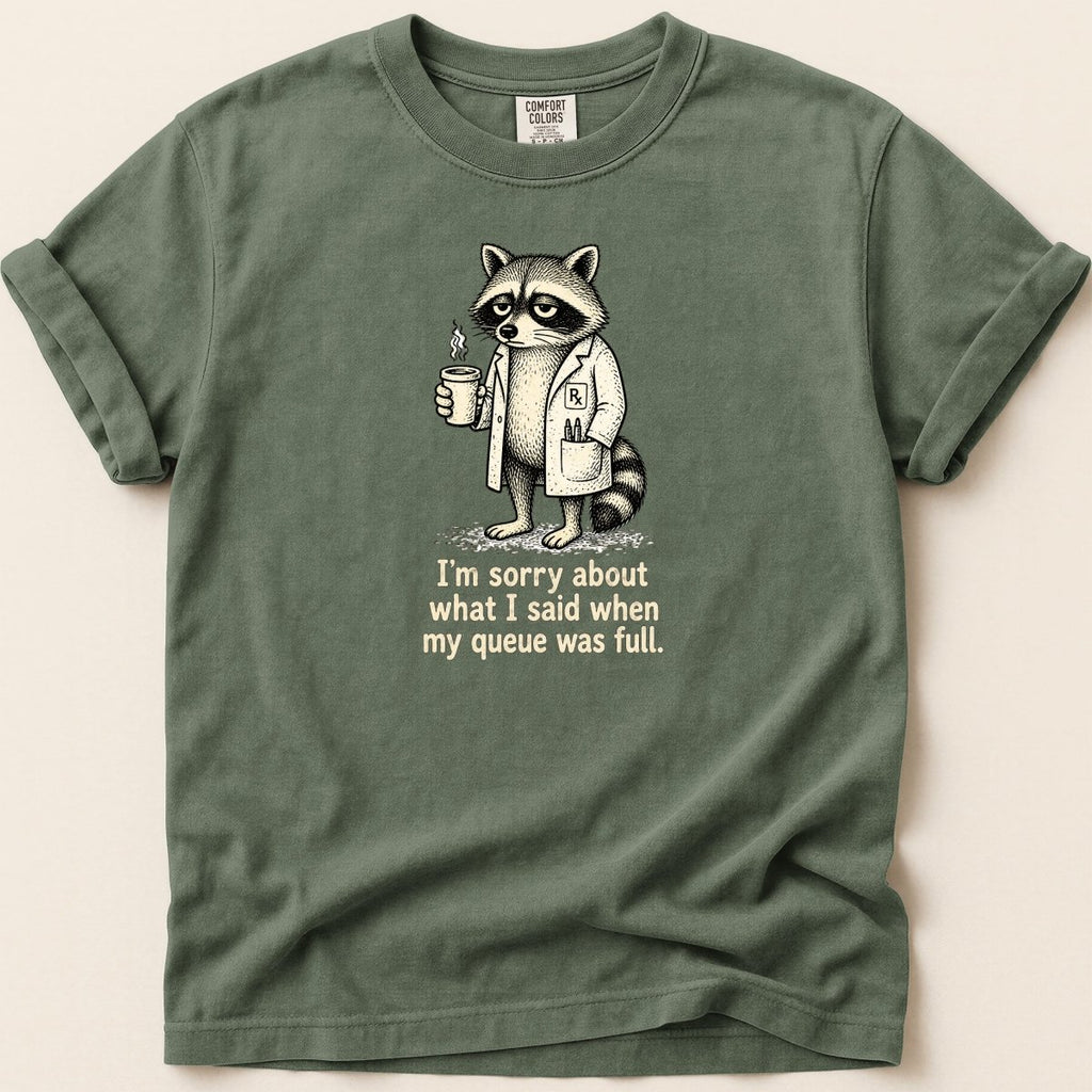 Full Queue Racoon Tee - Adverse Reactions