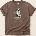Full Queue Racoon Tee - Adverse Reactions