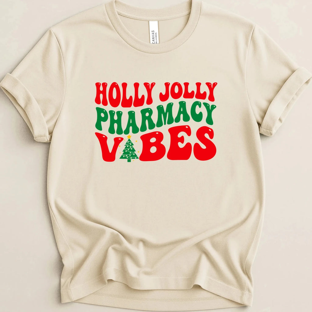 Holly Jolly Pharmacy Vibes Tee - Adverse Reactions